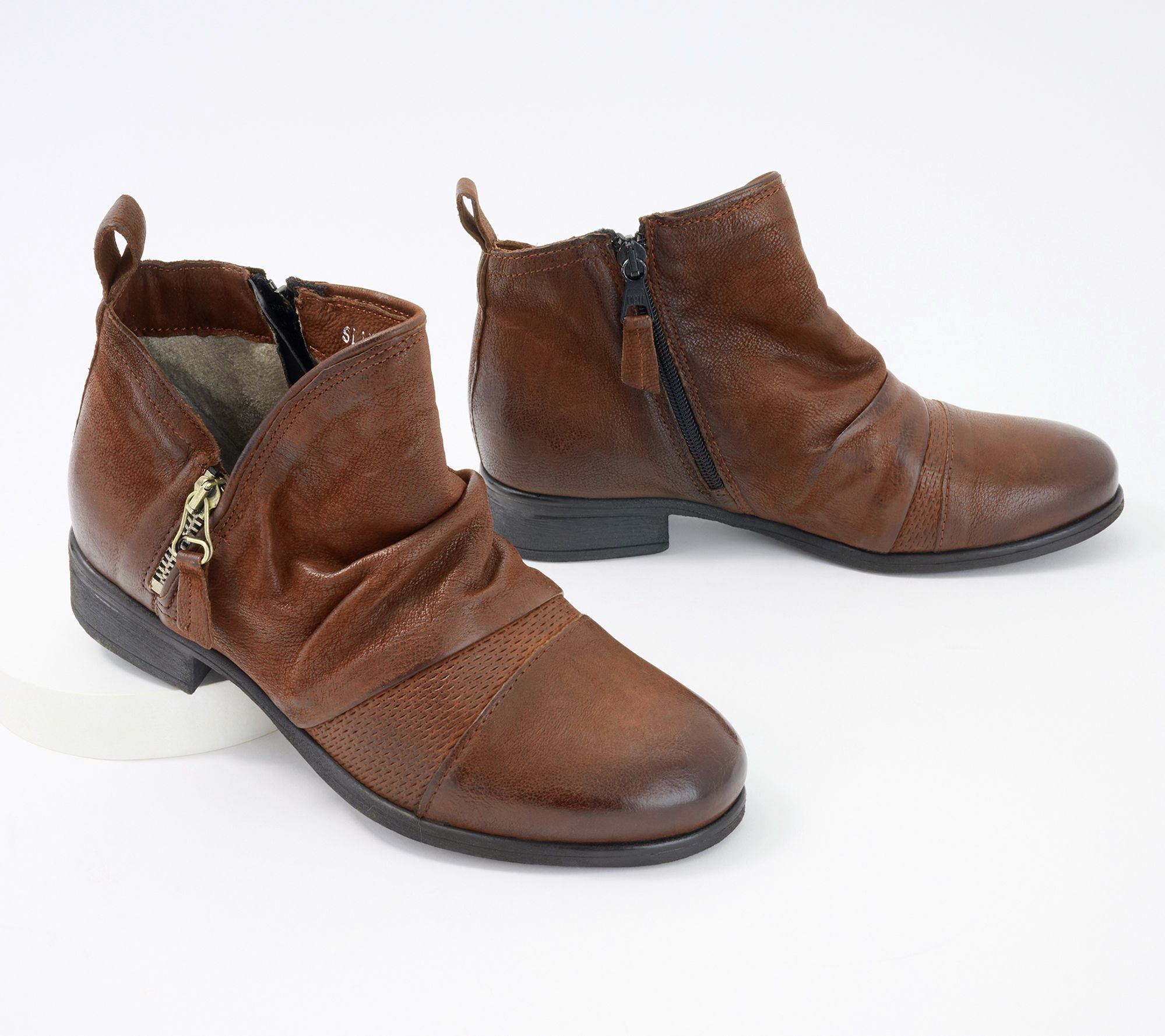 ◆KOMOREBI MUSEUM◆ Handmade lamb shearling zipper ankle boo MUSINSA | KOMOREBI MUSEUM Lamb Shearling Long Boots_Natural