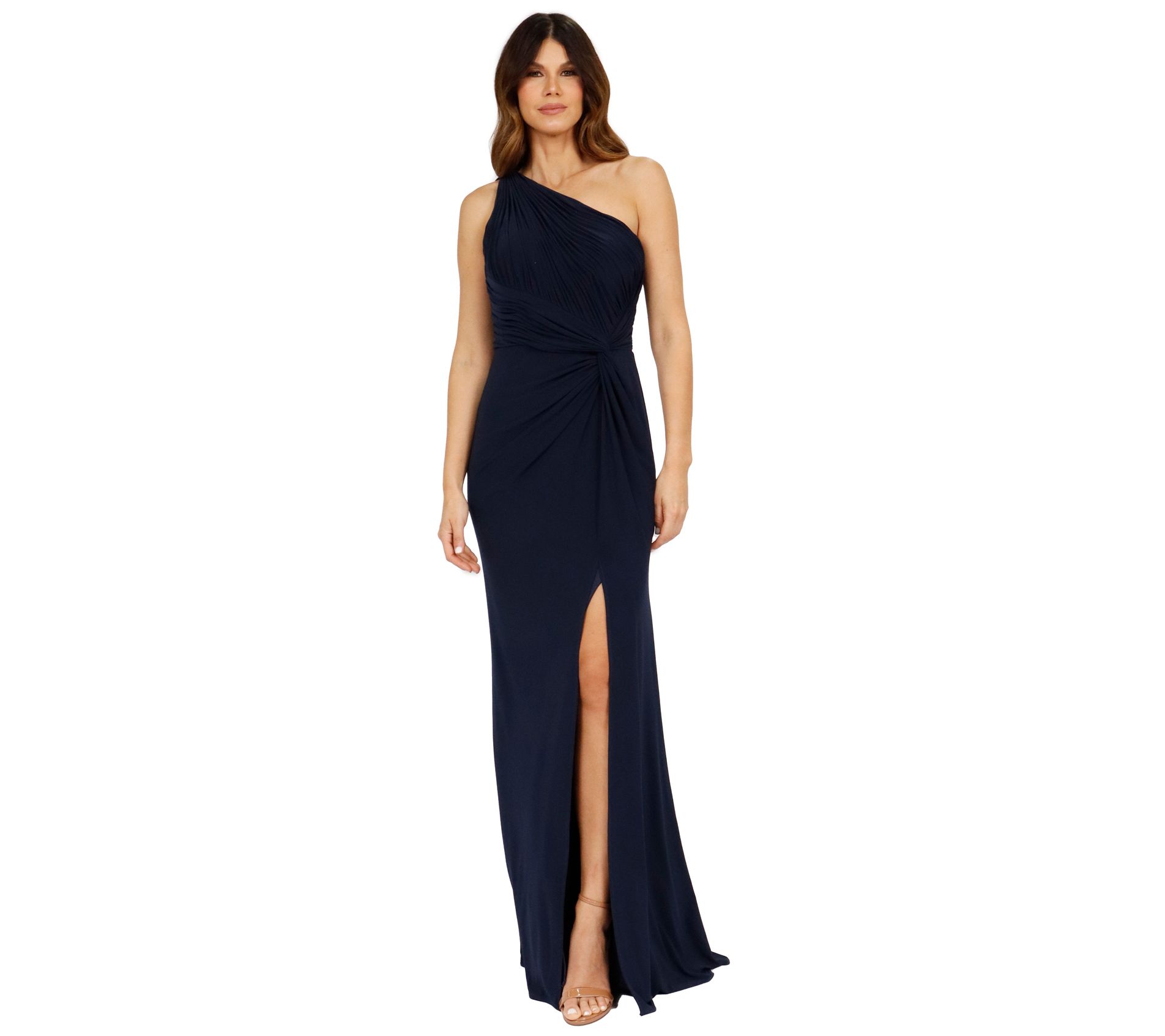 Rene Ruiz Collection One Shoulder Long Dress