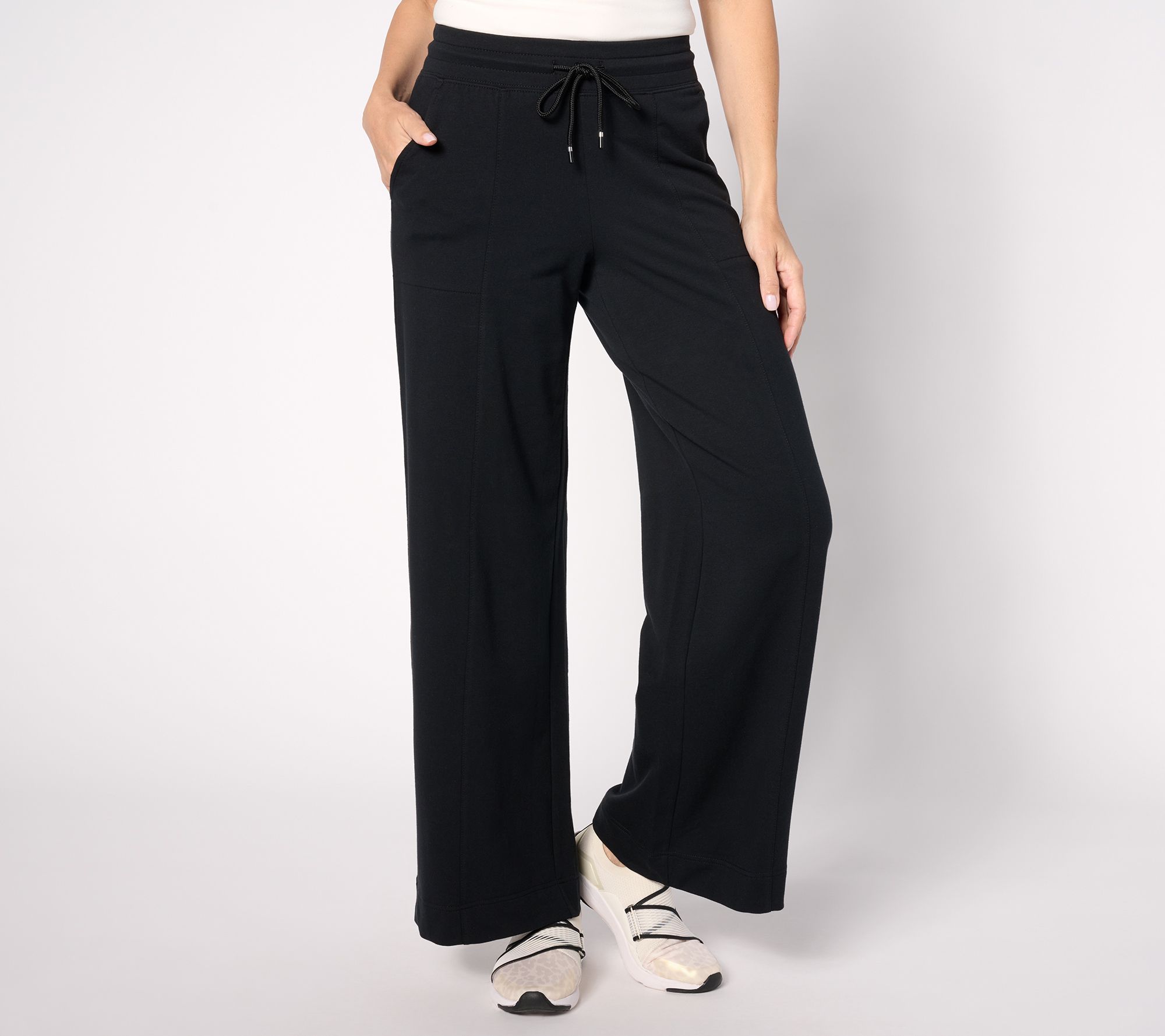 Denim & Co. - Black - Full-Length Pants 
