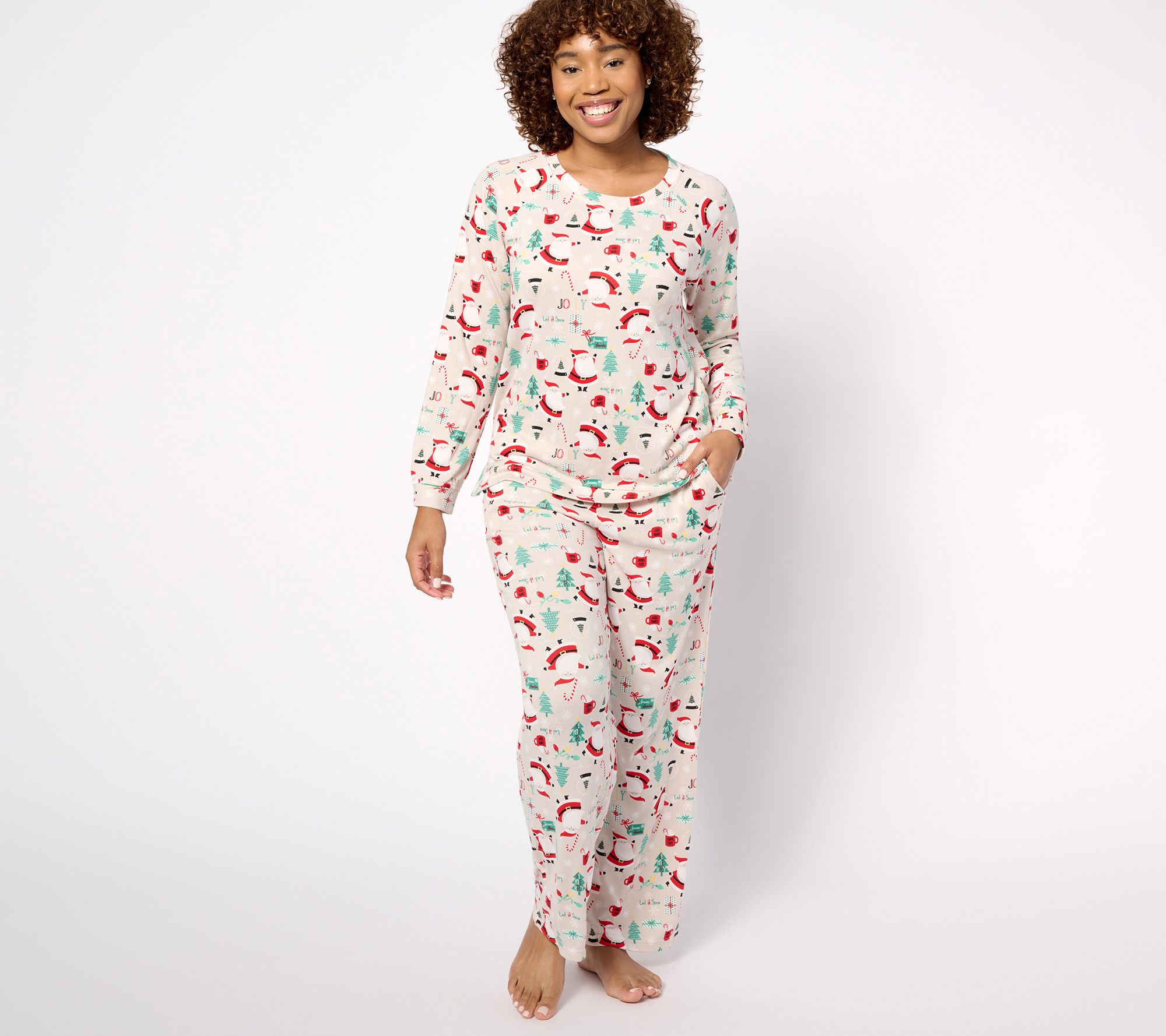 Muk luks regular length discount silky velour novelty pajama set