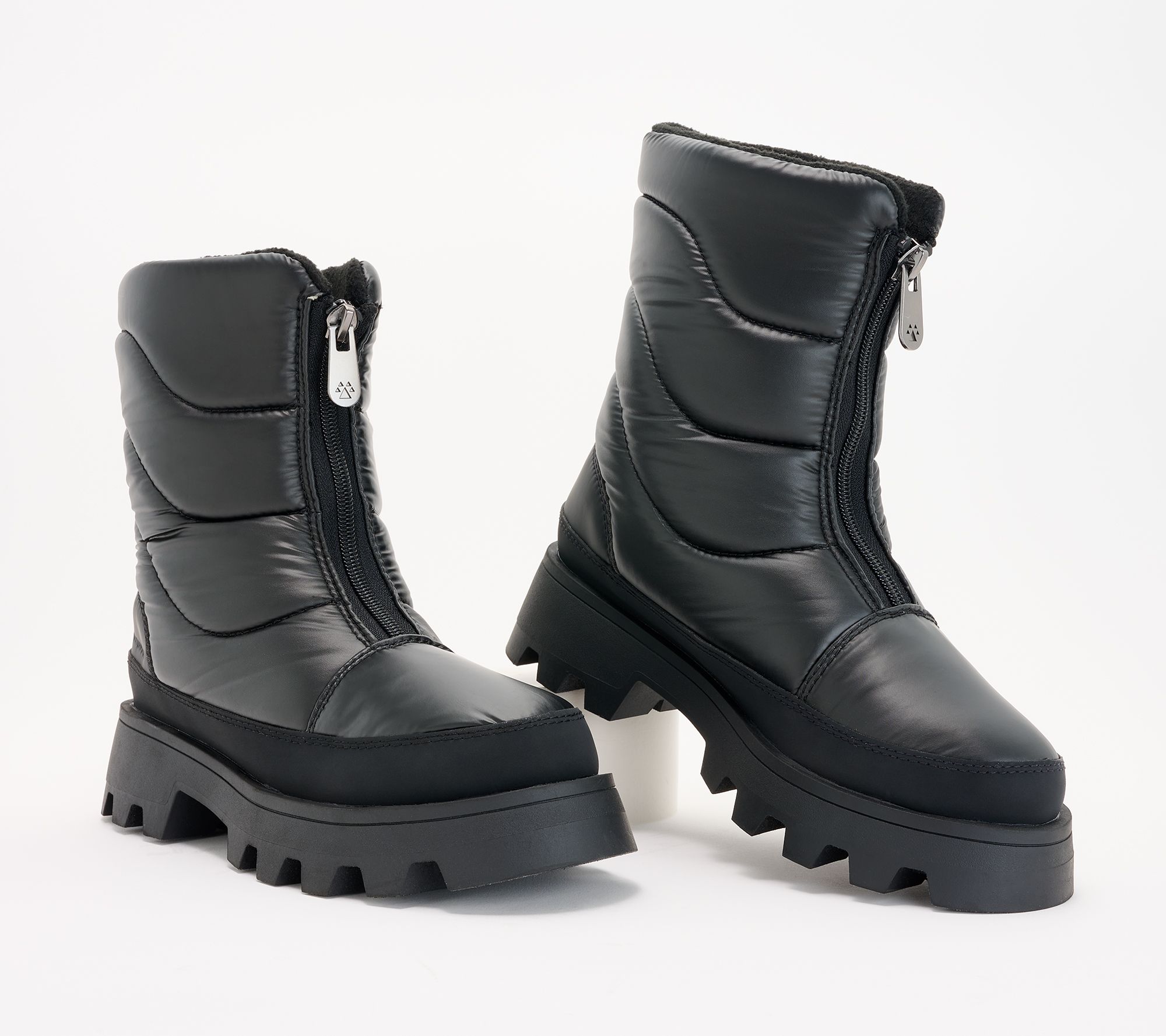 "As Is" Cougar Waterproof Front-Zip Mid Boots- Savvy