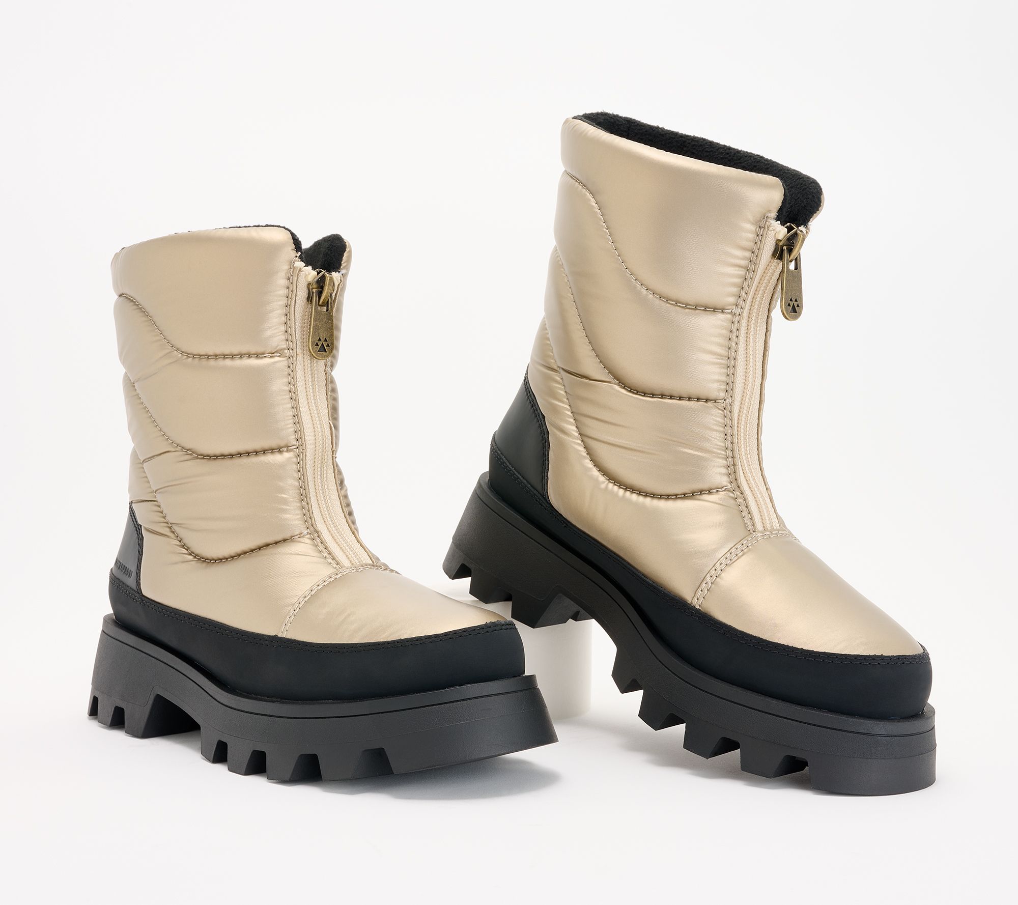 "As Is" Cougar Waterproof Front-Zip Mid Boots- Savvy
