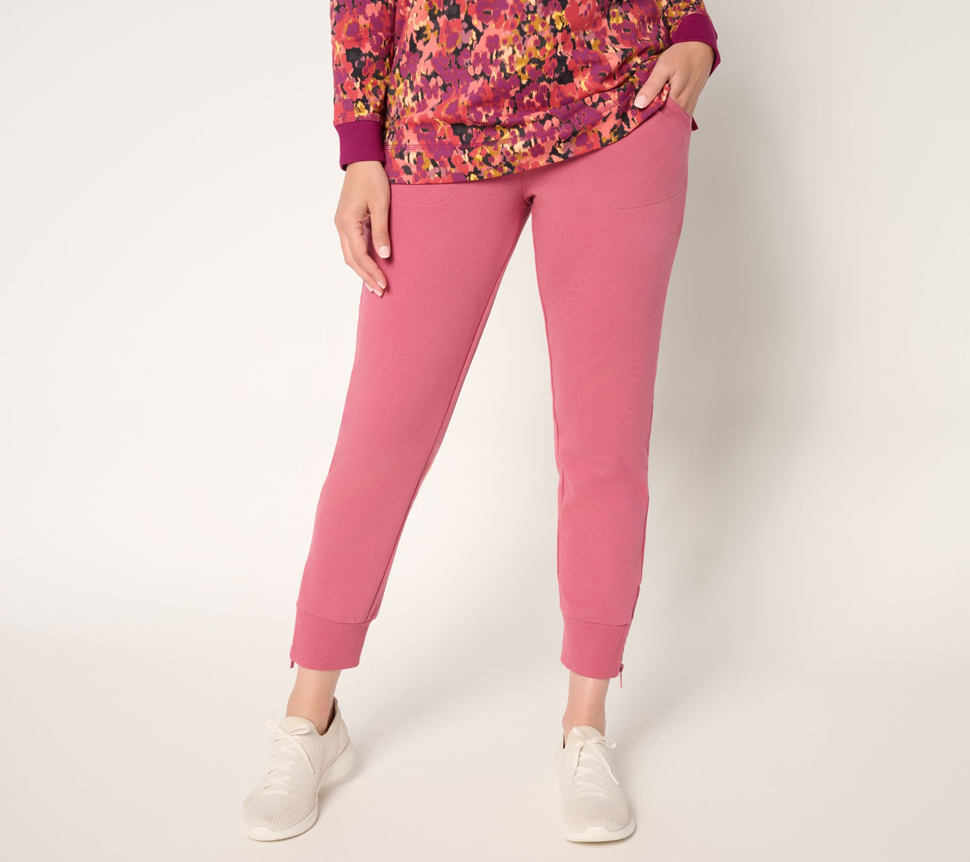 Denim & Co. Active Petite French Terry Jogger