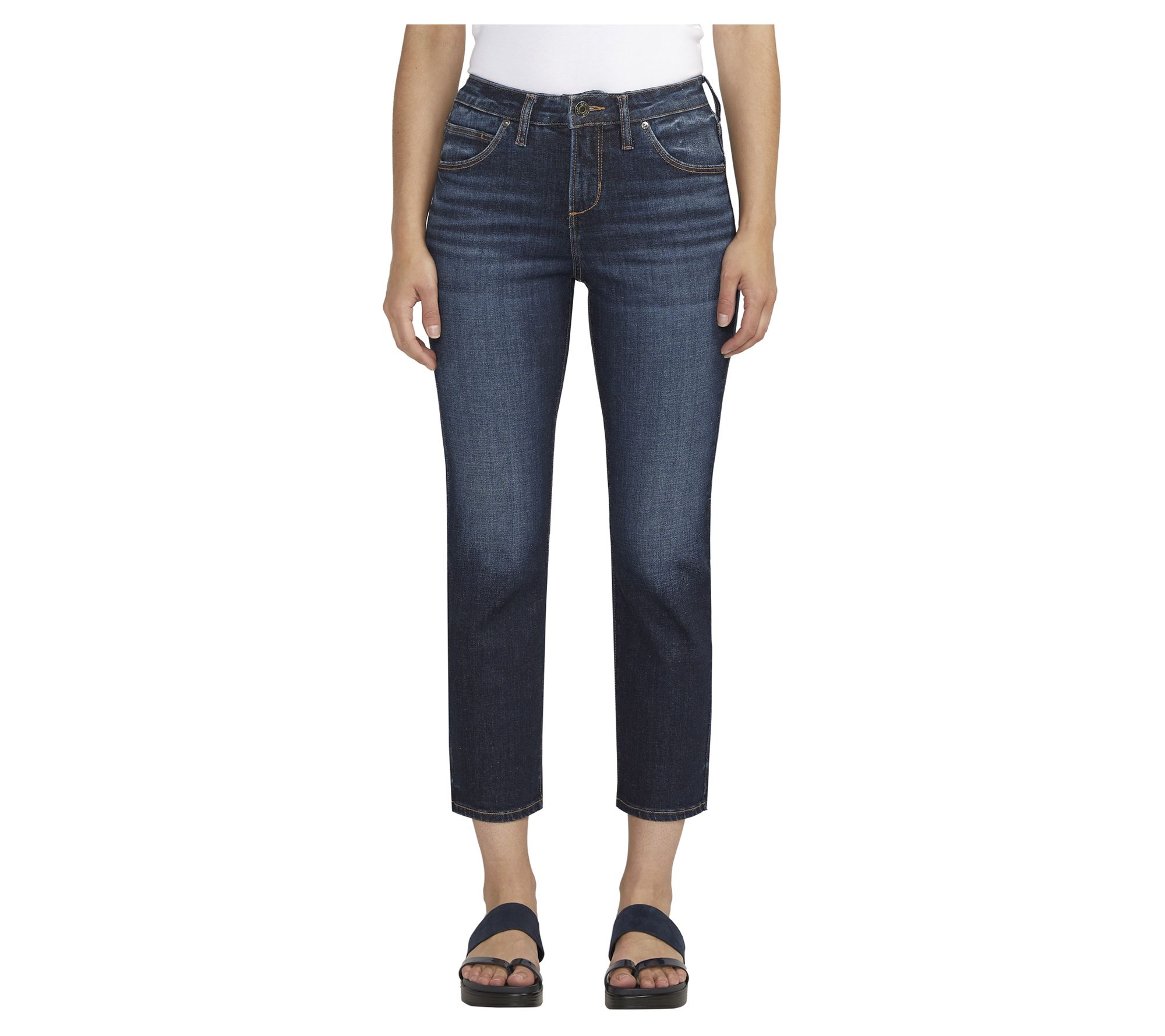 JAG Ruby Mid Rise Straight Cropped Jeans - EAE4 47