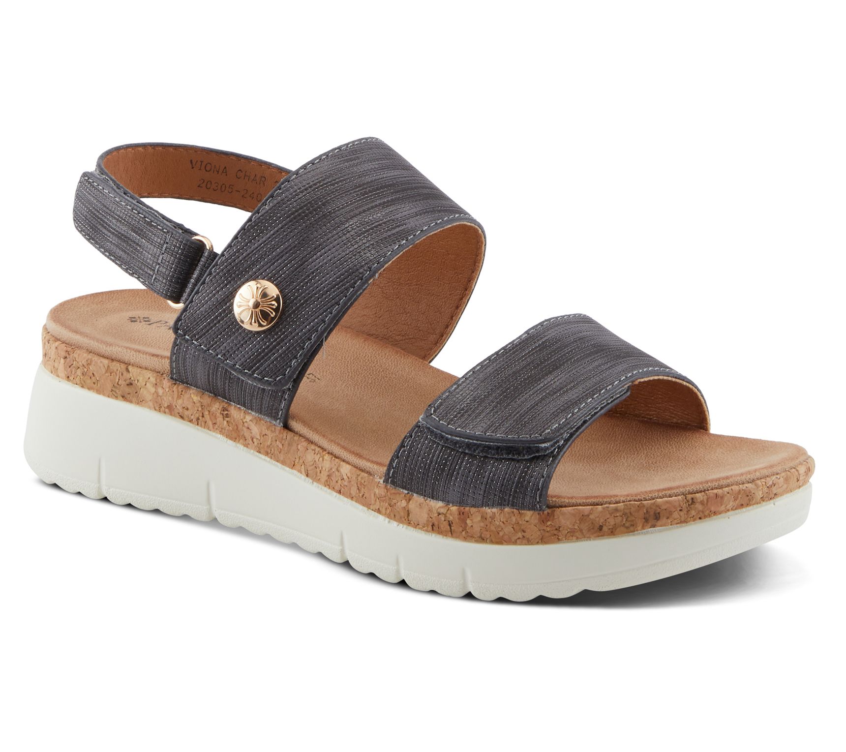 Patrizia by Spring Step Slingback Wedge Sandals- Viona