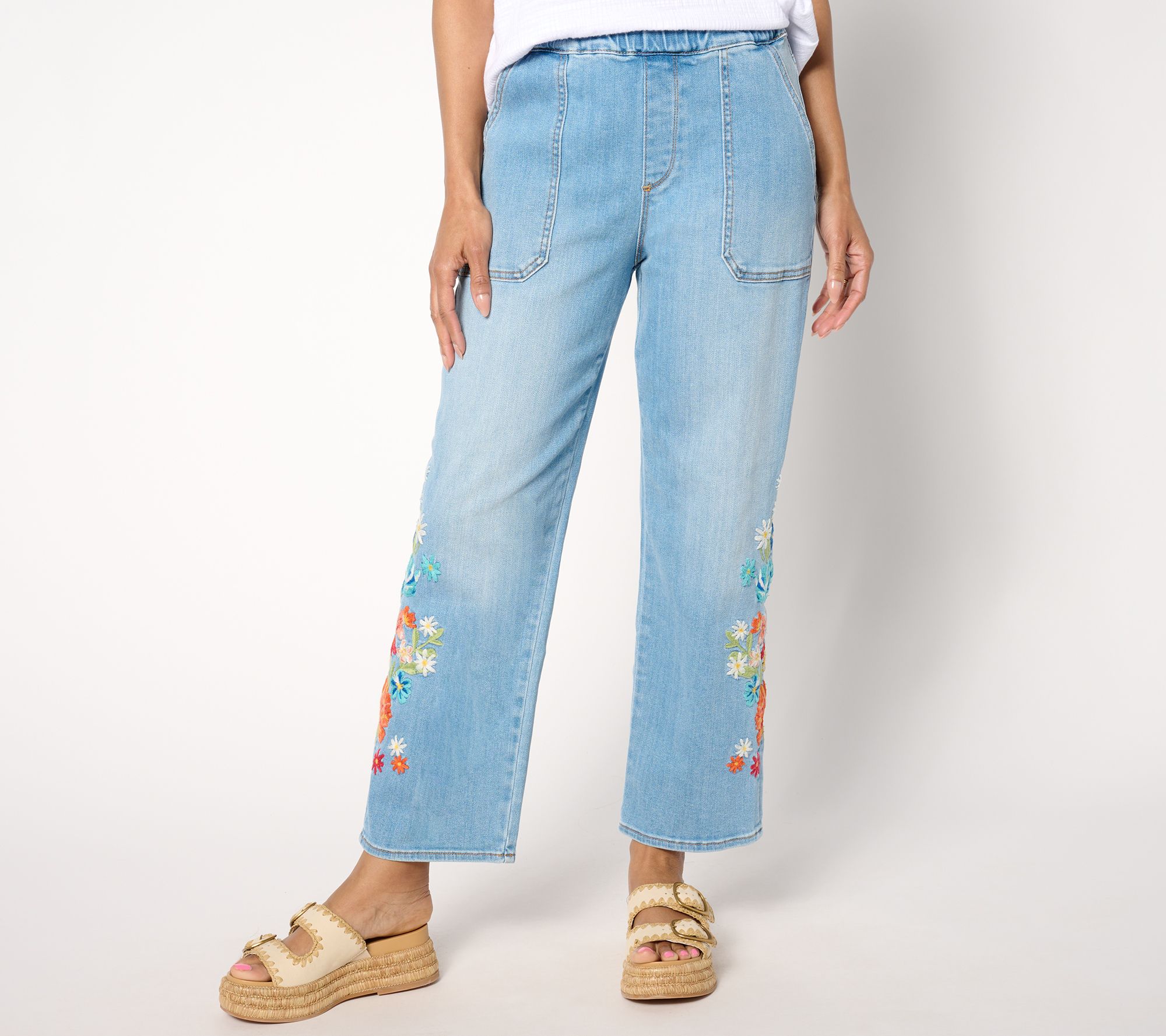 As Is Driftwood Jeans Ruby Pull-On Relaxed Jean- Bouquet