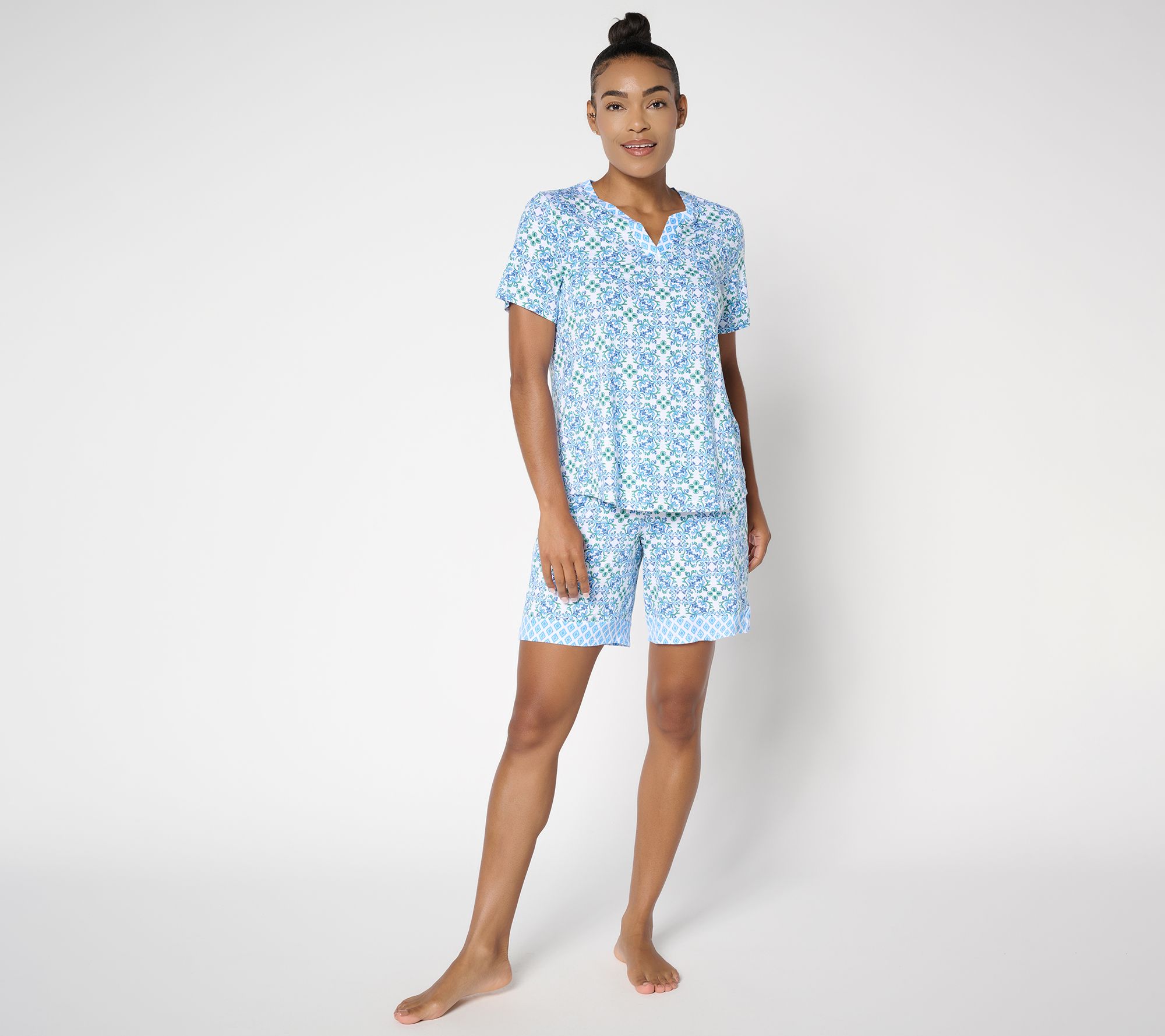 Cuddl Duds Smooth Jersey Dreaming on the Edge Pajama Set