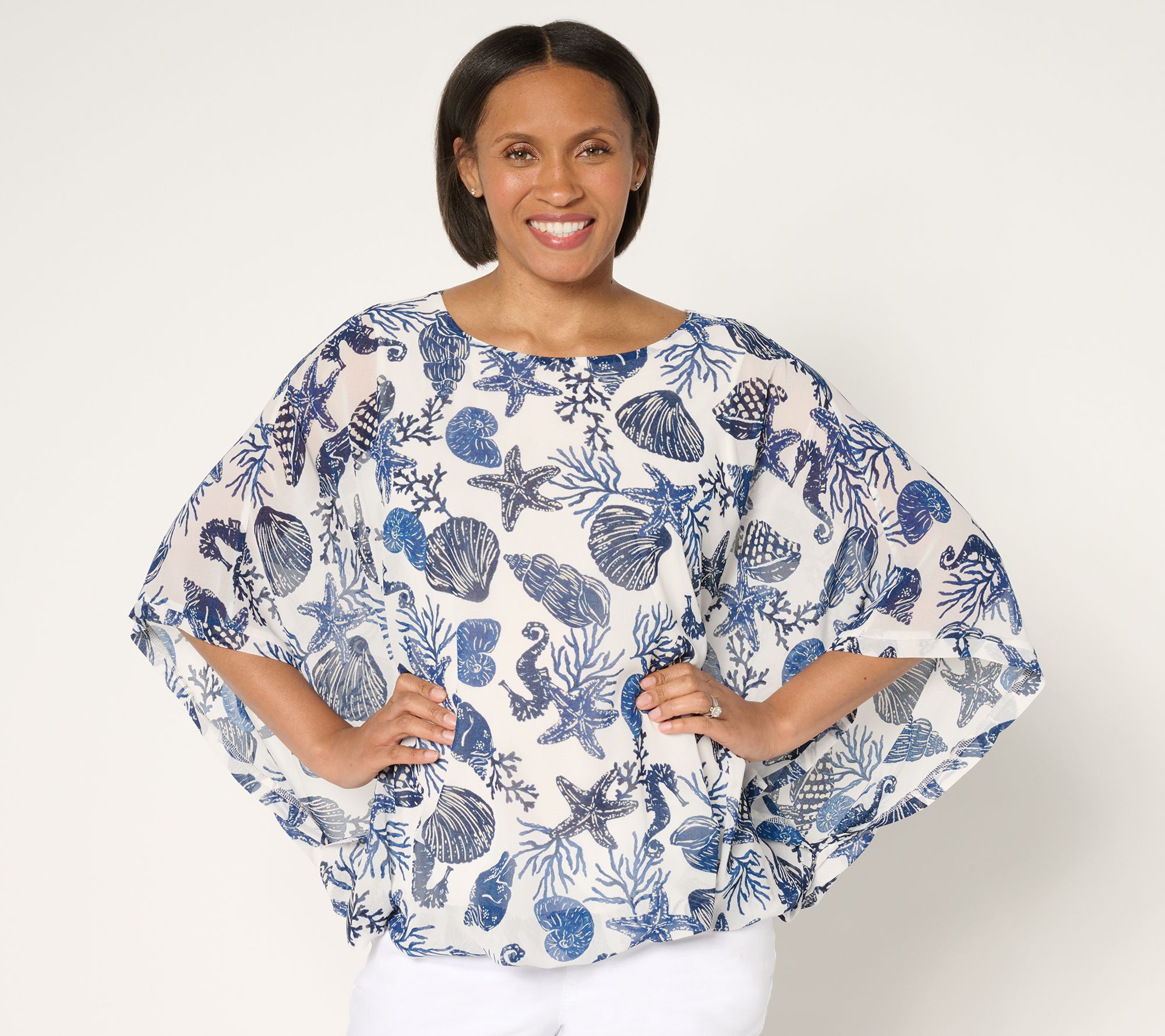Belle Beach by Kim Gravel Cute as Shell Bubble Top