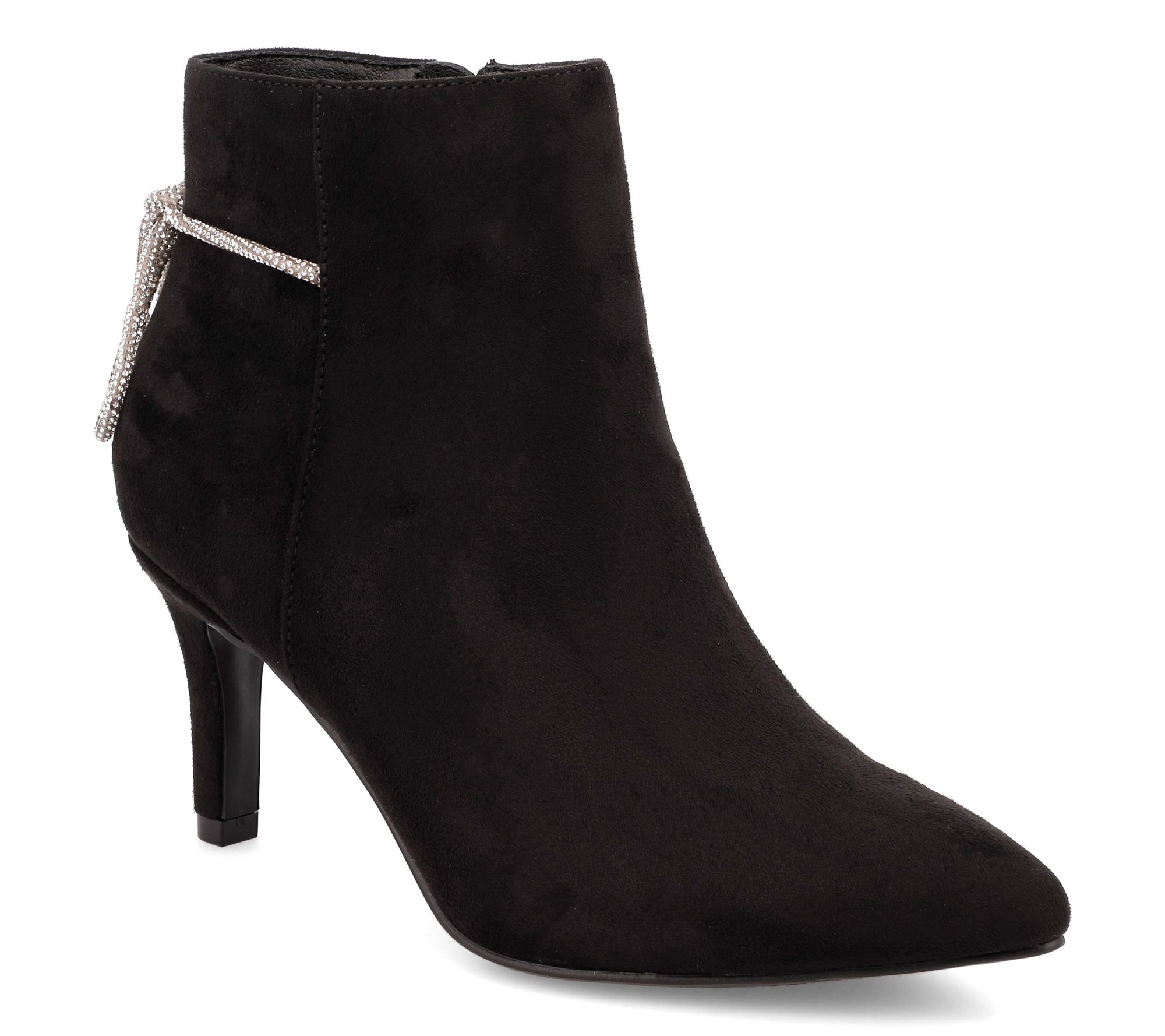 MIA Amore Stiletto Heel Bow Detail Booties - Lo rrie