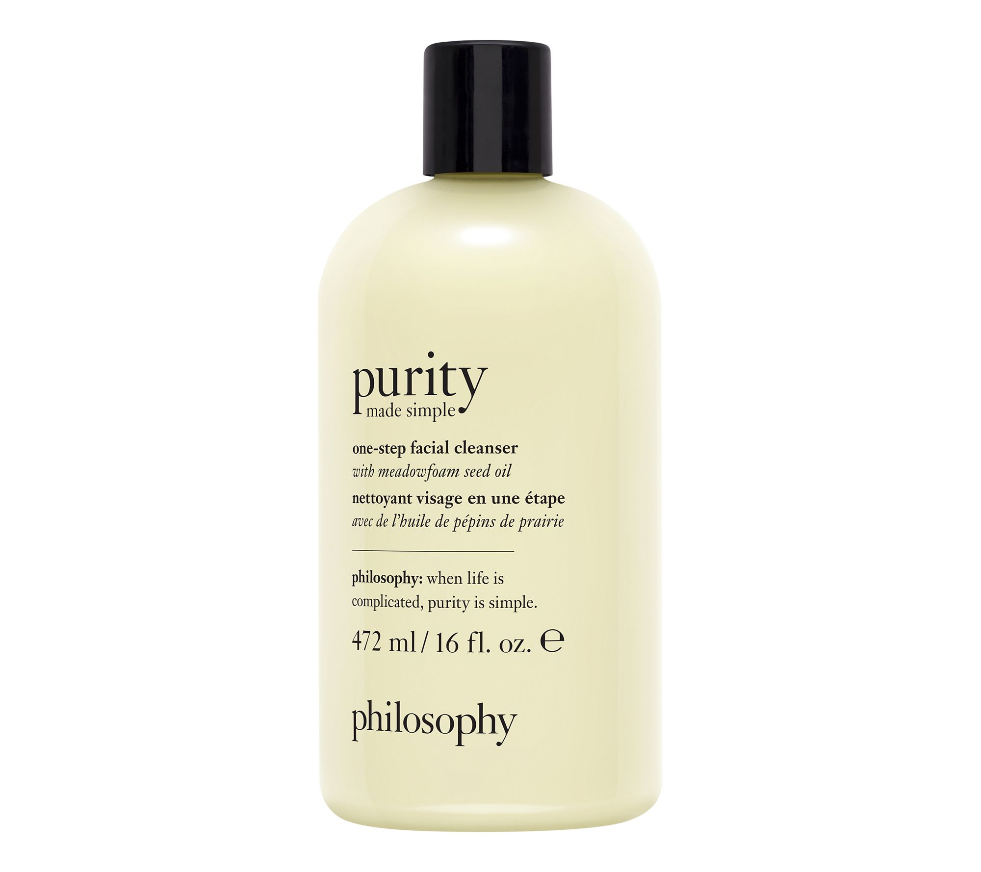 philosophy 16 oz purity made simple one-step fa cial cleanser