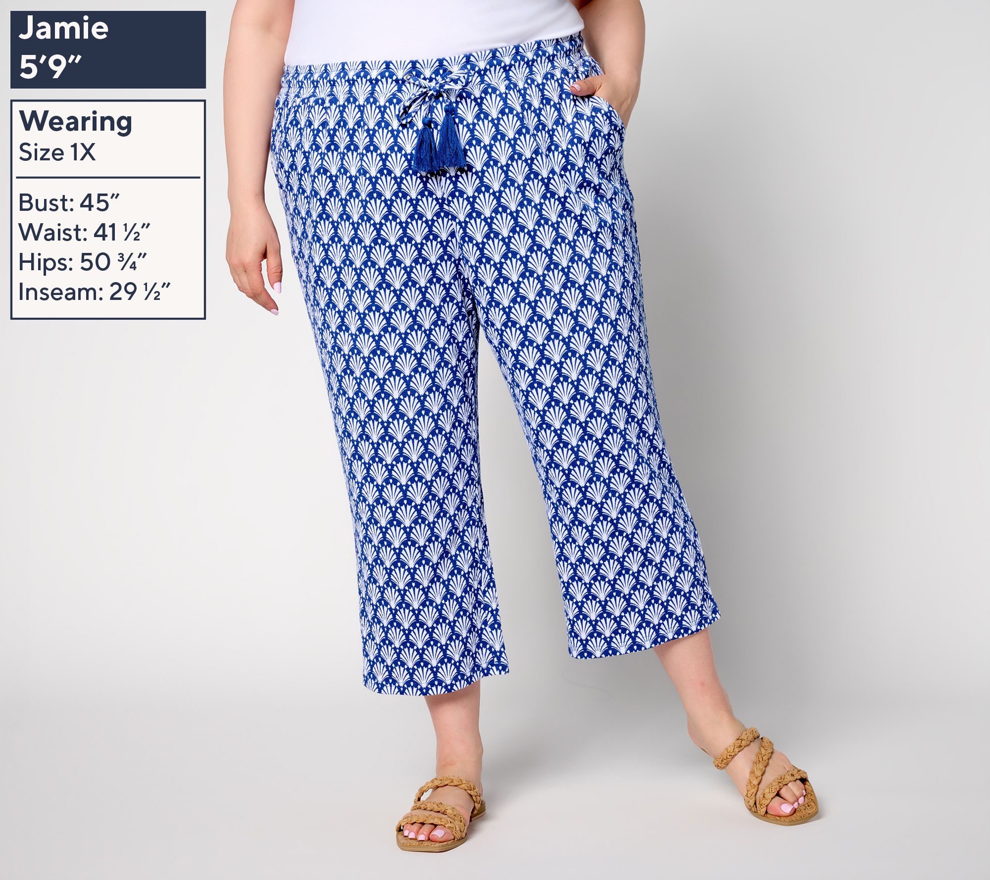 Belle by Kim Gravel Packabelle Gotta Getaway Cropped Pant