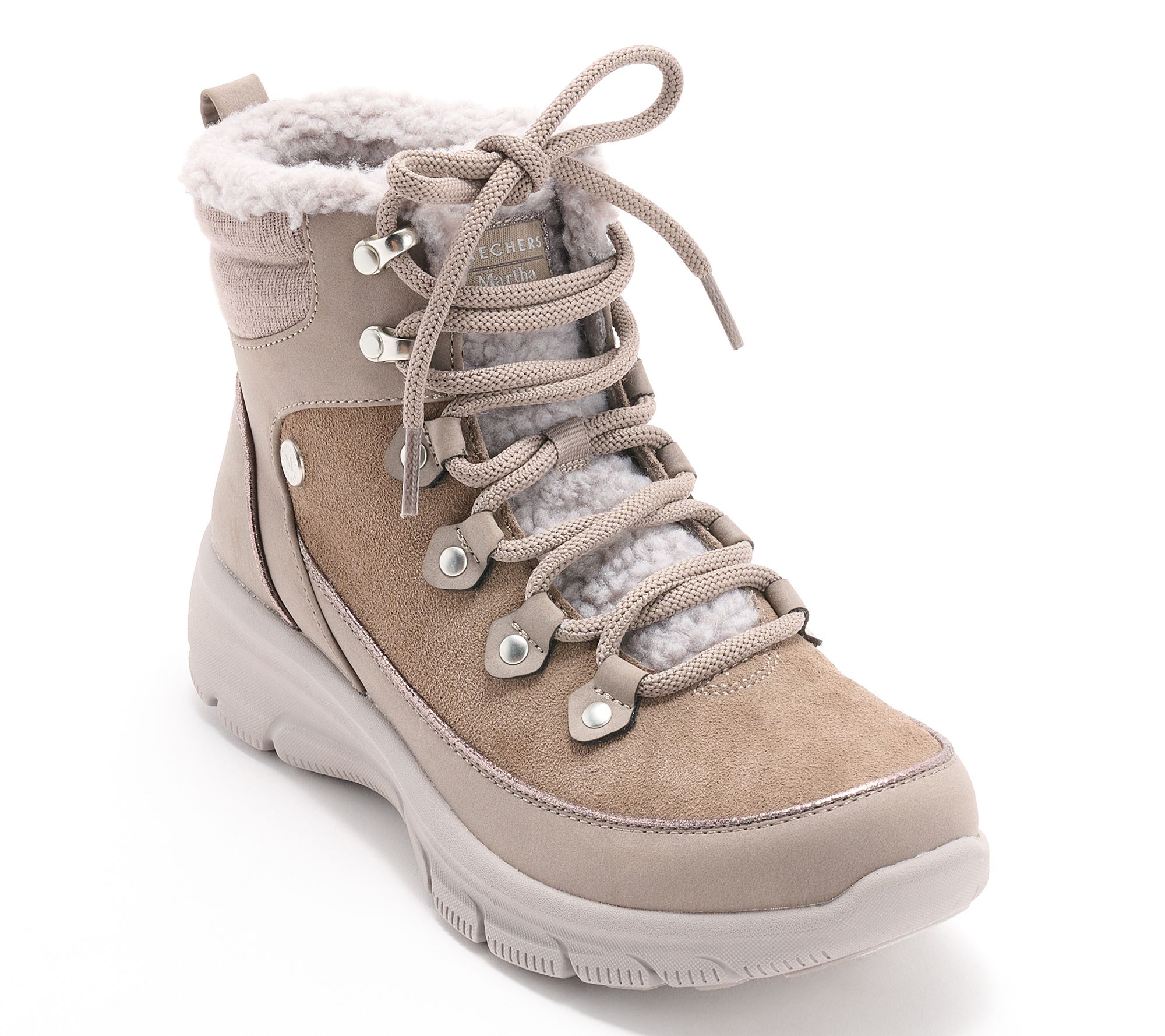 As Is Martha Stewart x Skechers Easy Going Suede Hiker Boot