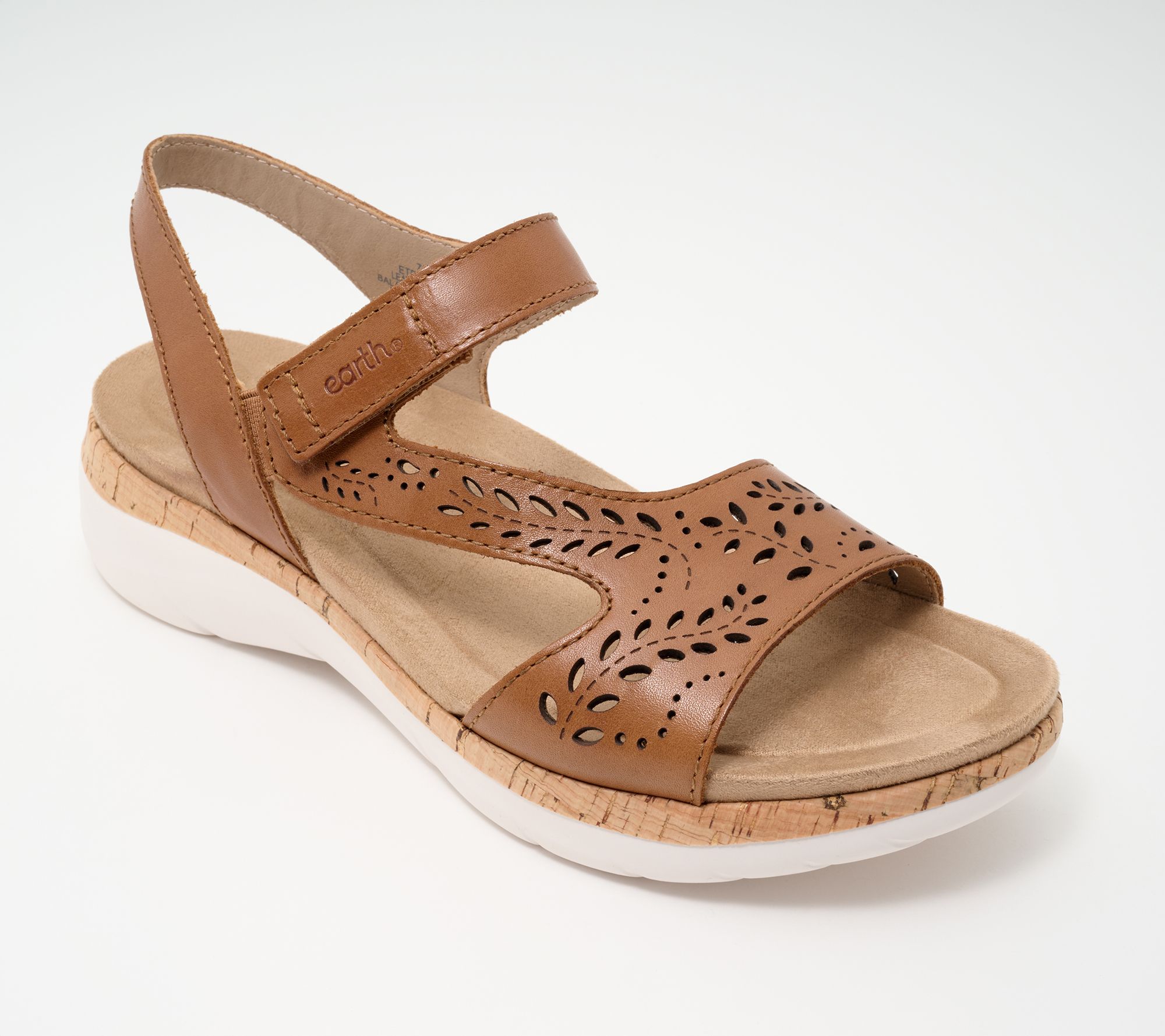 Earth Leather Perforated Sport Sandals - Recent