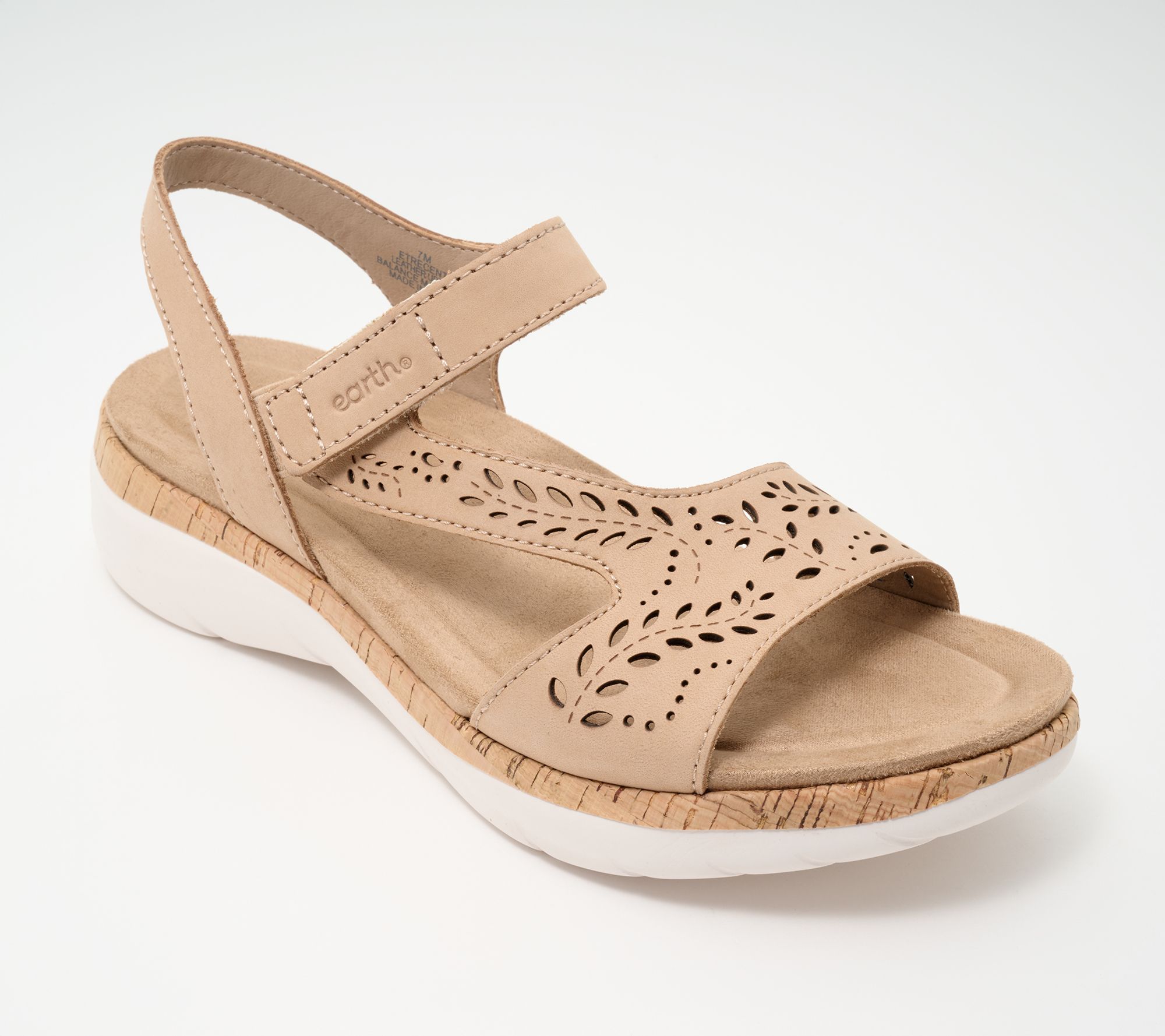 Earth Leather Perforated Sport Sandals - Recent