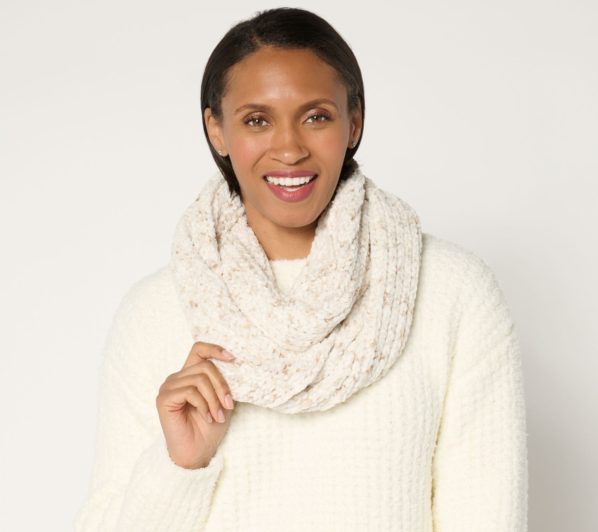 "As Is" Cuddl Dudds Chenille Infinity Scarf