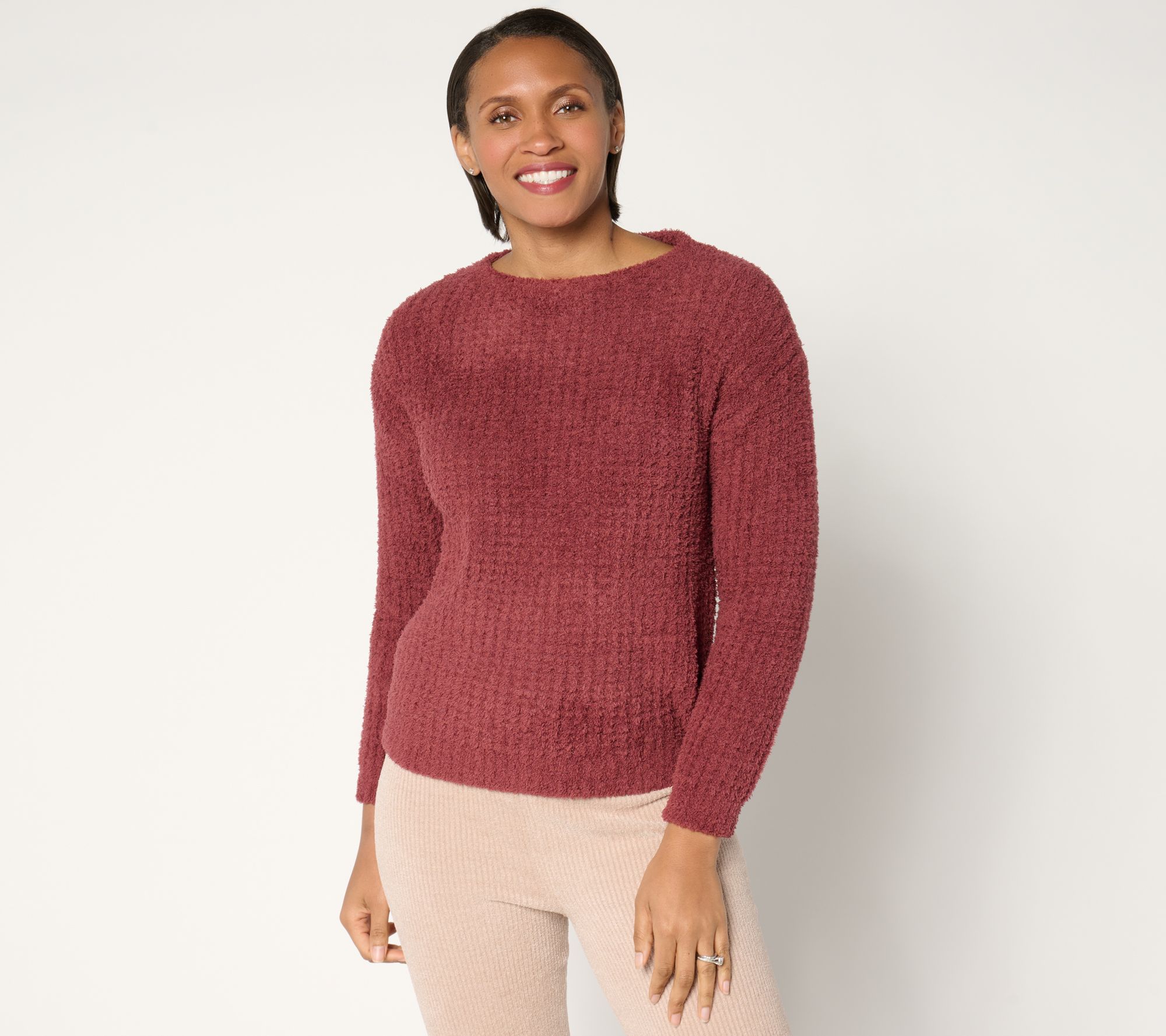 "As Is" Barefoot Dreams CozyChic Waffle Pullover