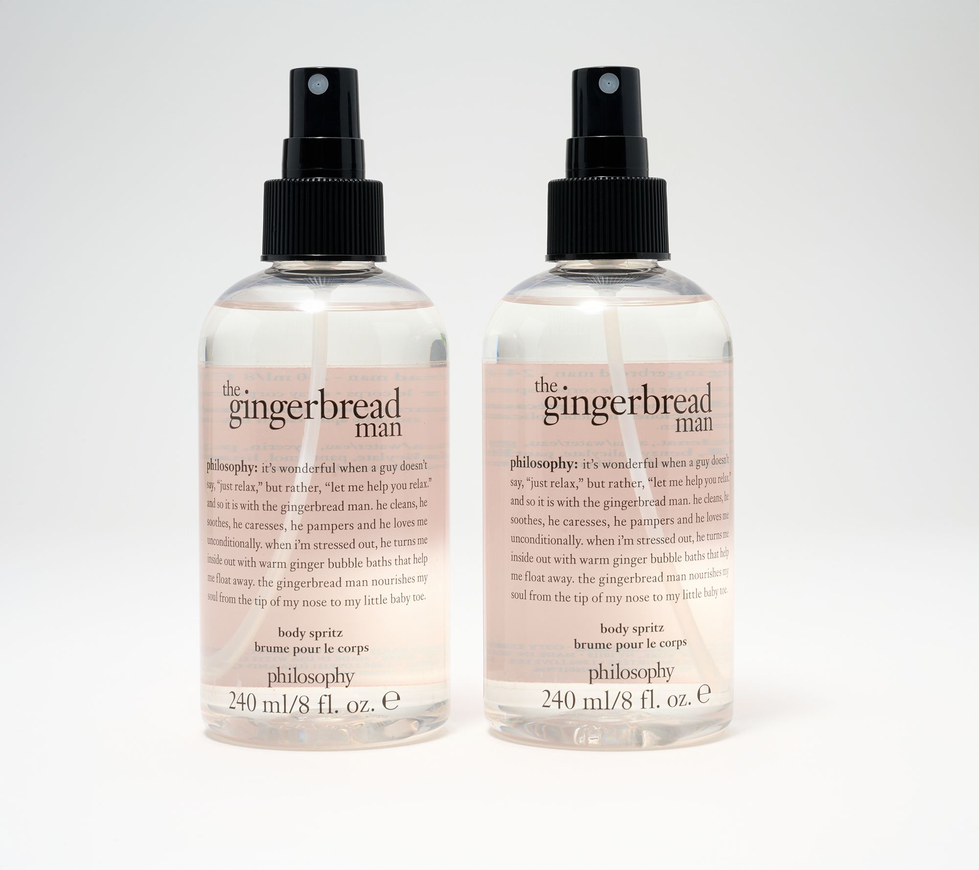 philosophy a spritz of holiday body spritz 8oz duo