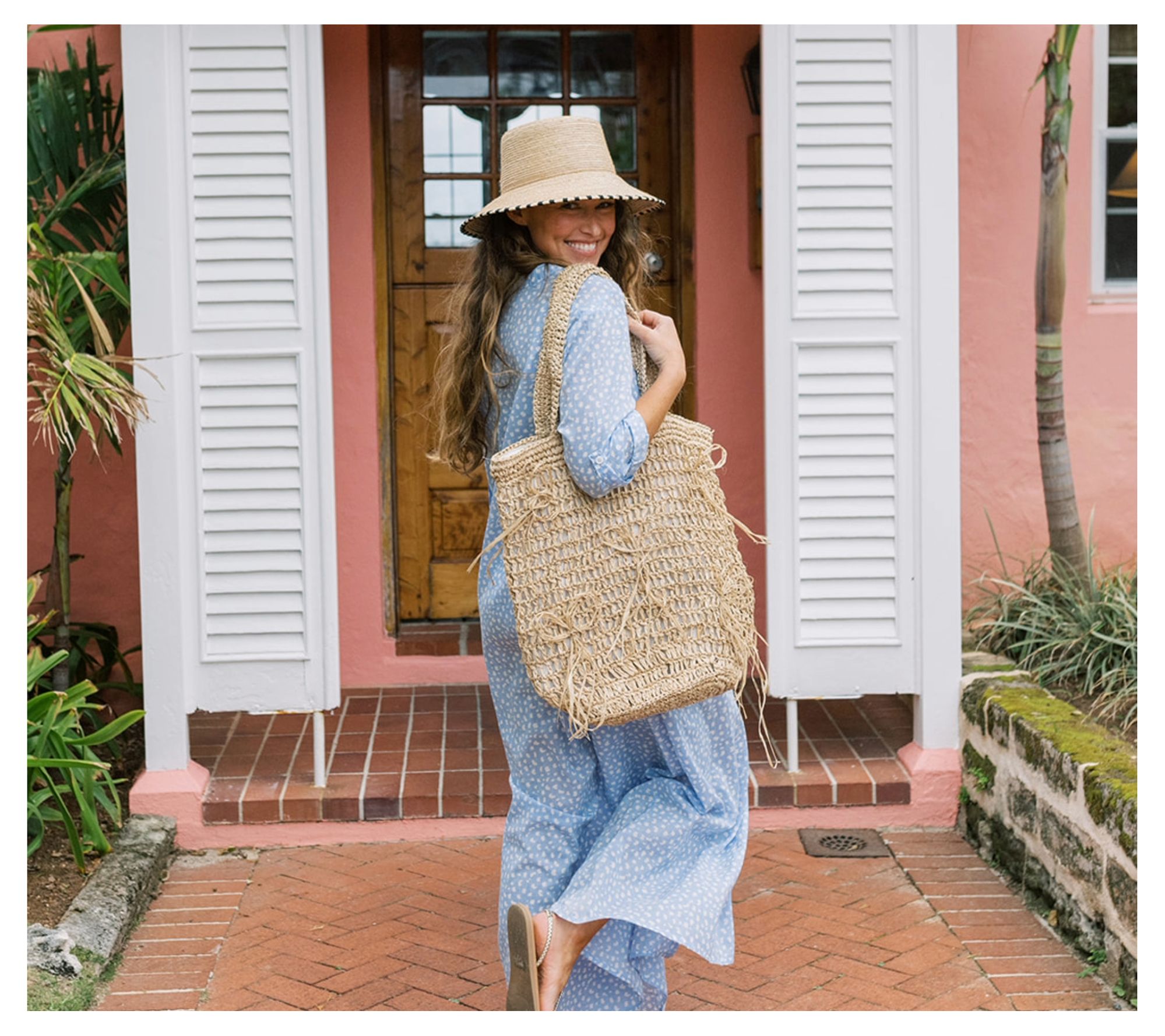 Sunshine Tienda Raffia Ribbon Bag - QVC.com