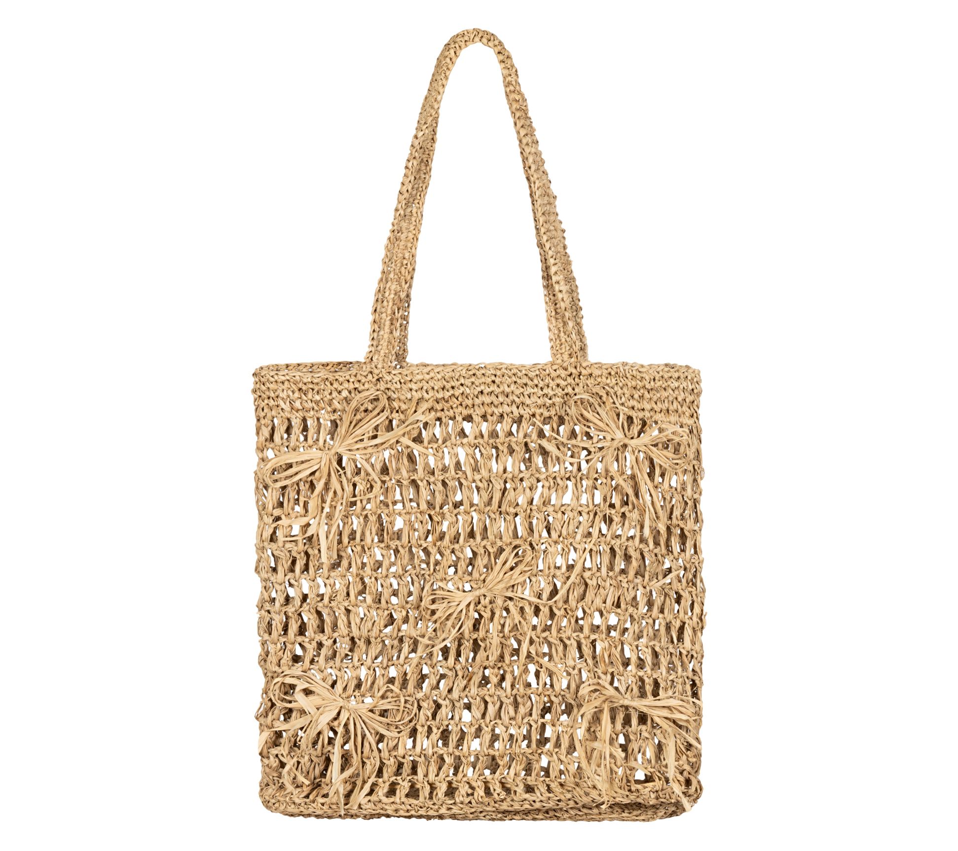 Sunshine Tienda Raffia Ribbon Bag