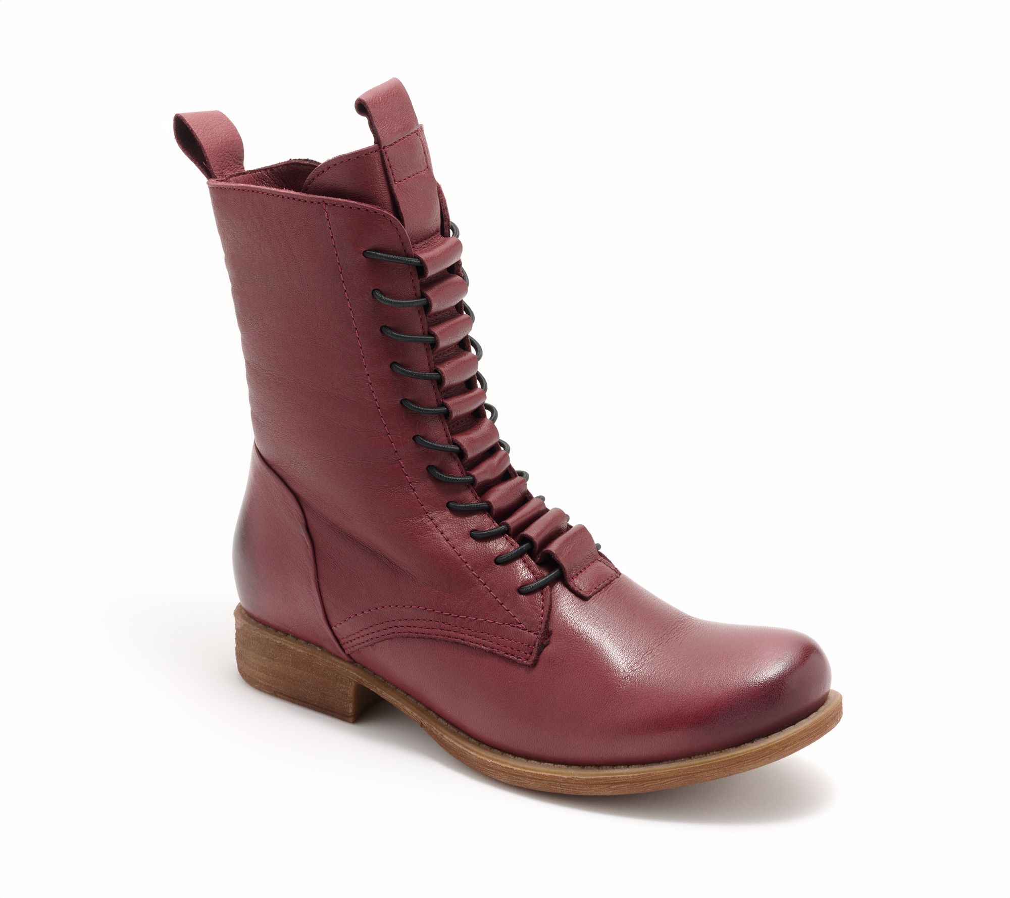 Miz Mooz Leather Gore-Lace Boots - Lizza