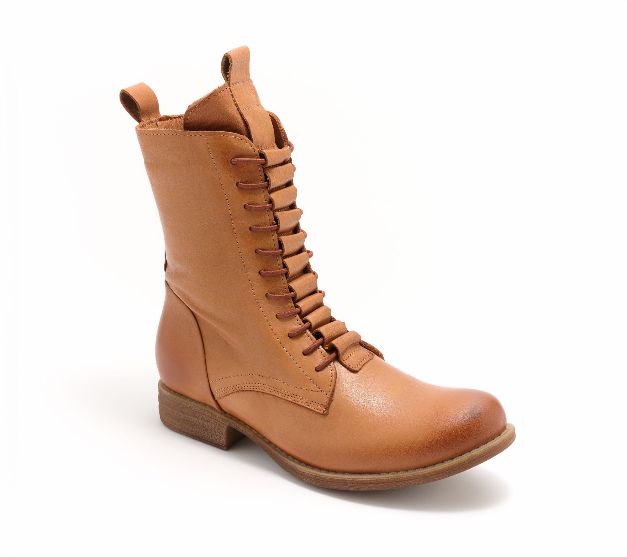 Miz Mooz Leather Gore-Lace Boots - Lizza