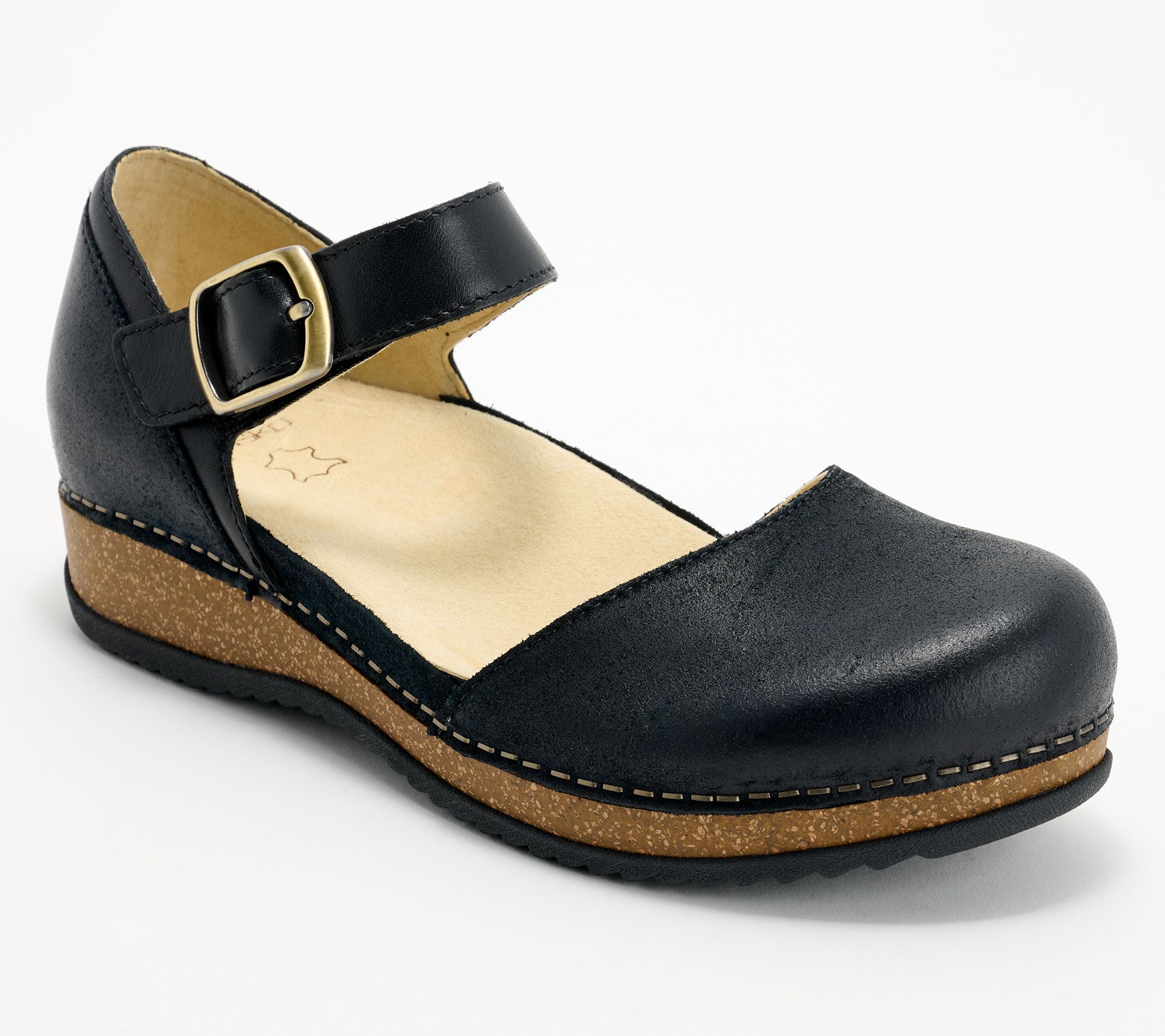 "As Is" Dansko Leather Adjustable Mary Janes- Mae
