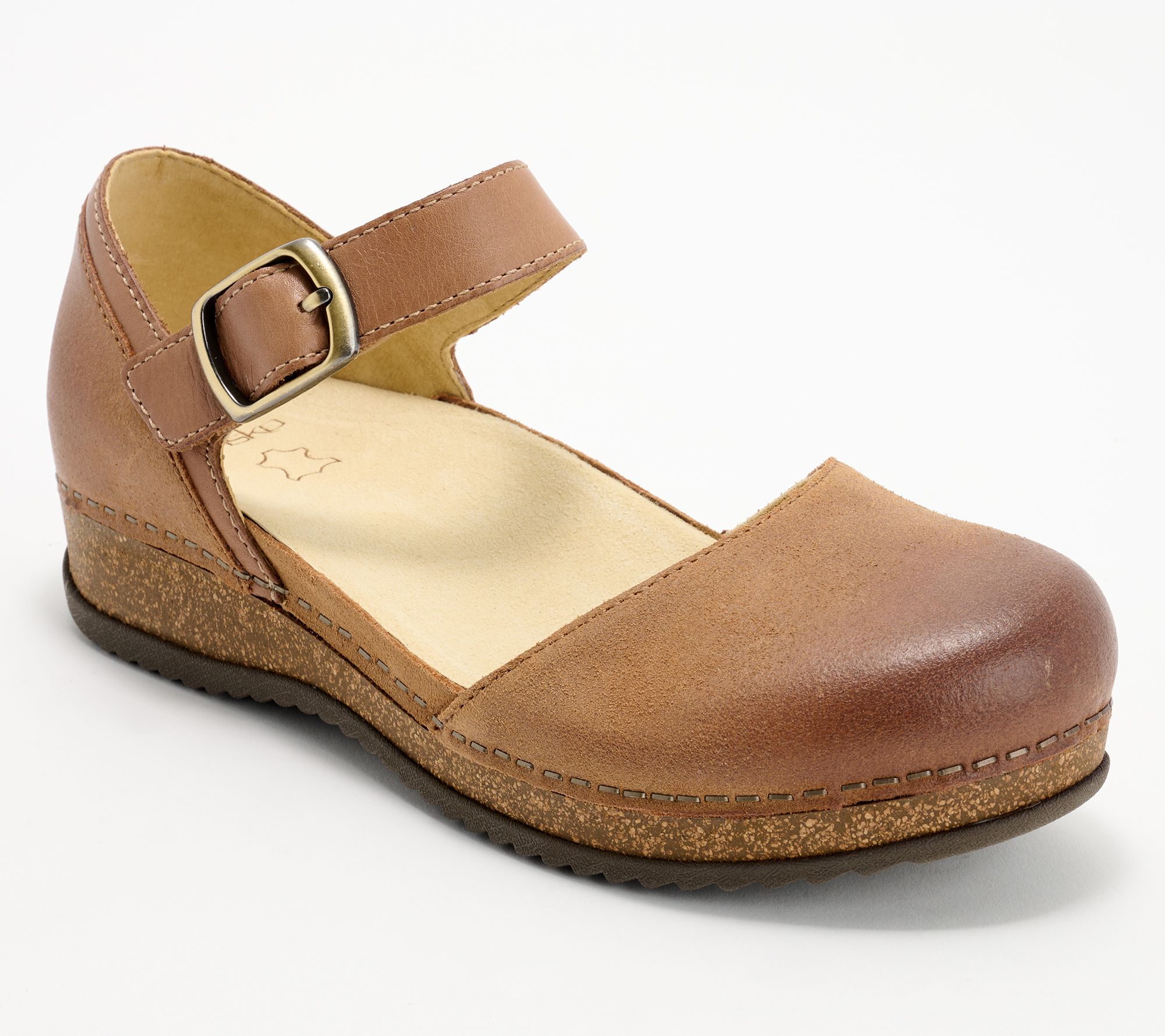"As Is" Dansko Leather Adjustable Mary Janes- Mae