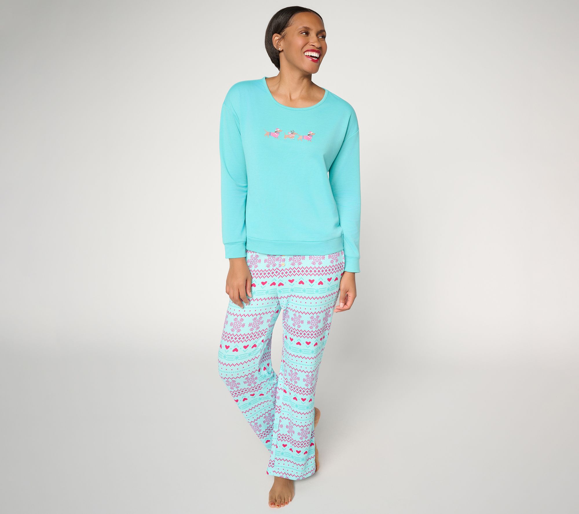 MUK LUKS French Terry and Butterknit Lounge Set