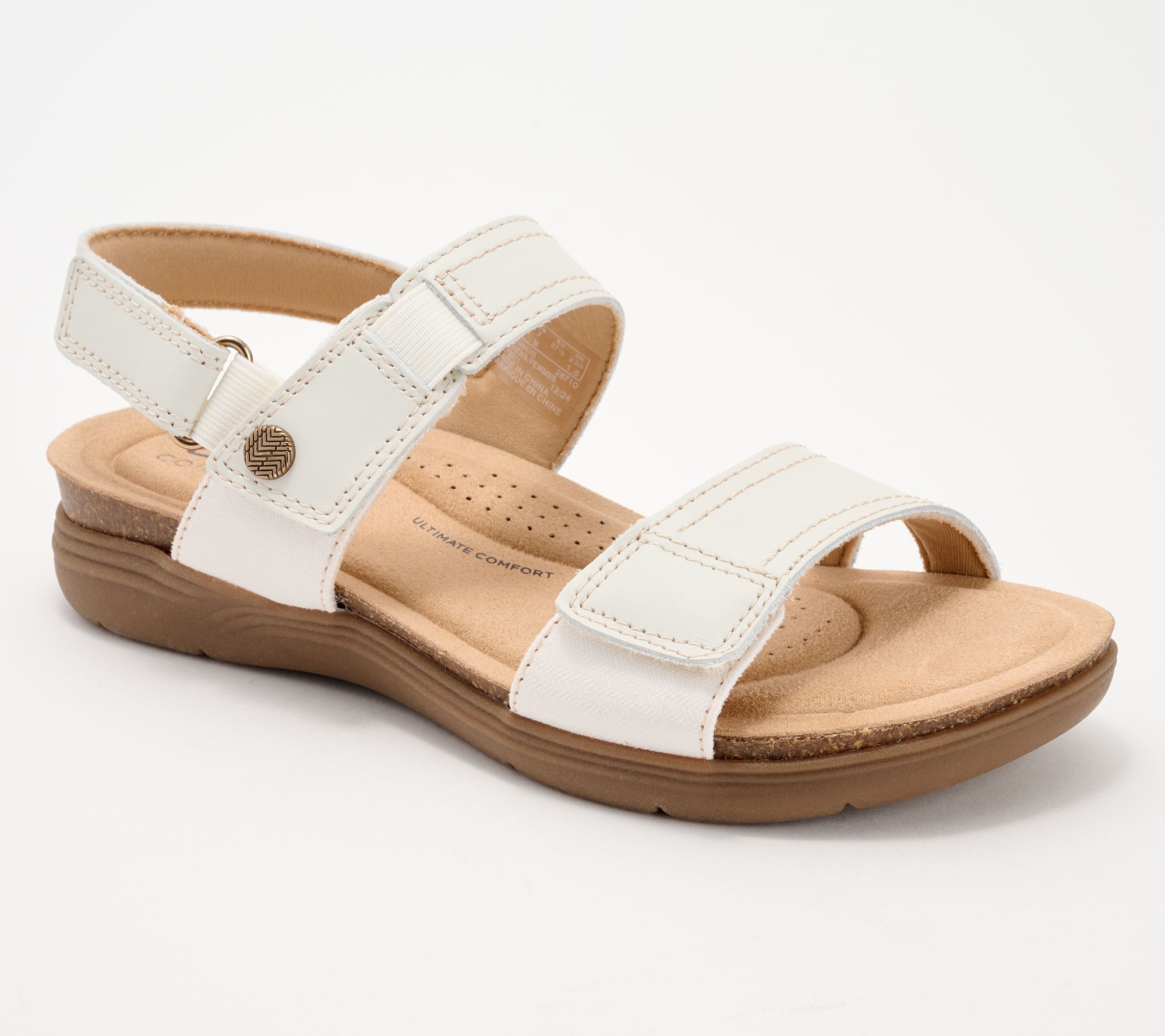 "As Is" Clarks Collection Leather Sandals - April Clover