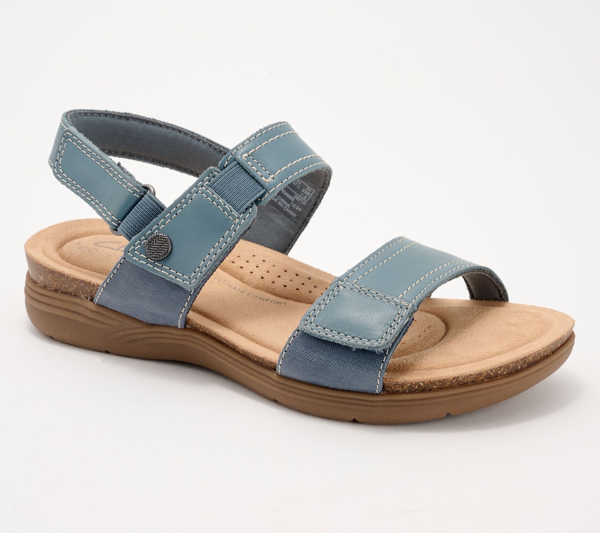 "As Is" Clarks Collection Leather Sandals - April Clover