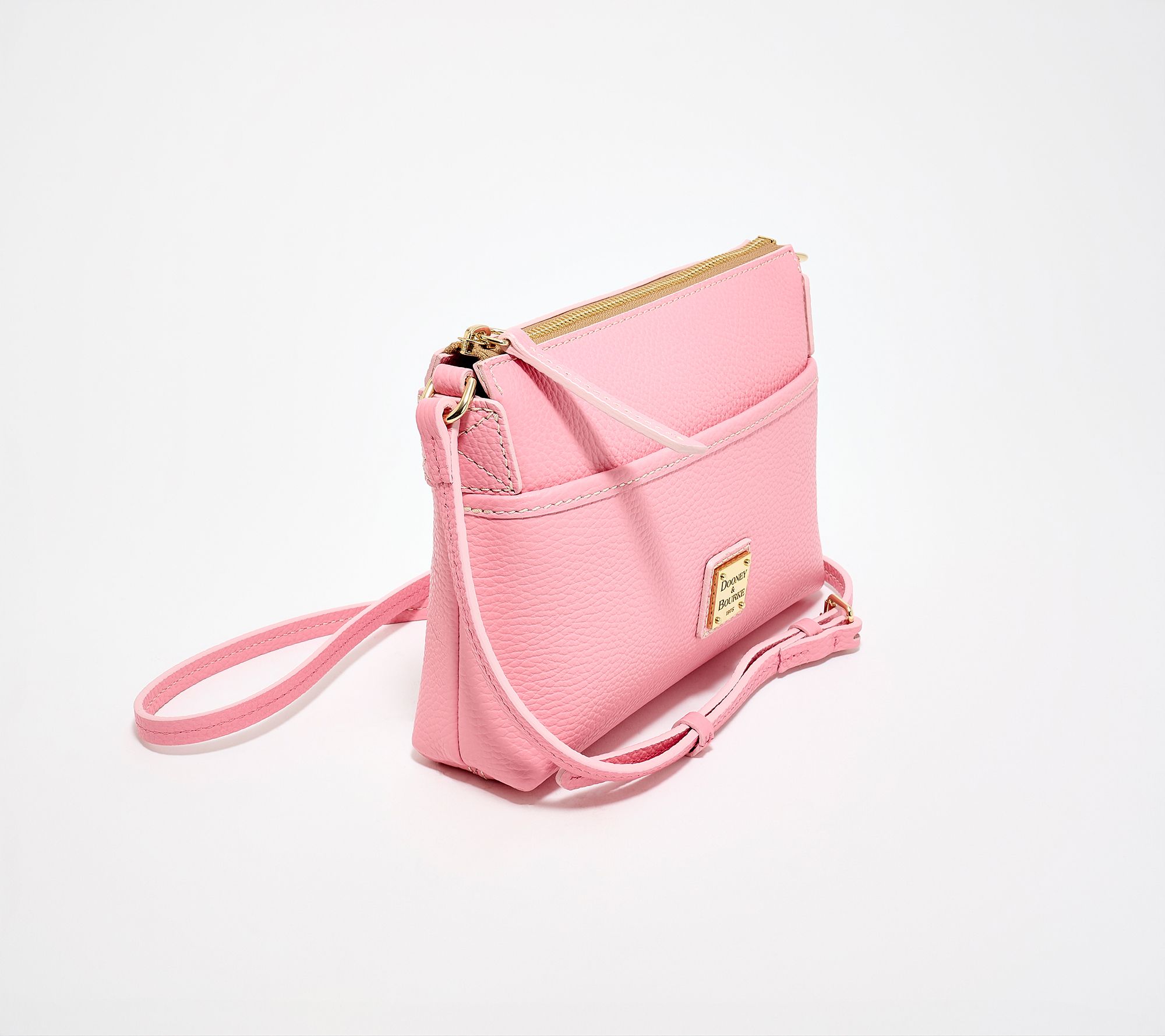 Dooney & Bourke Lucca Leather Ginger Crossbody - QVC.com