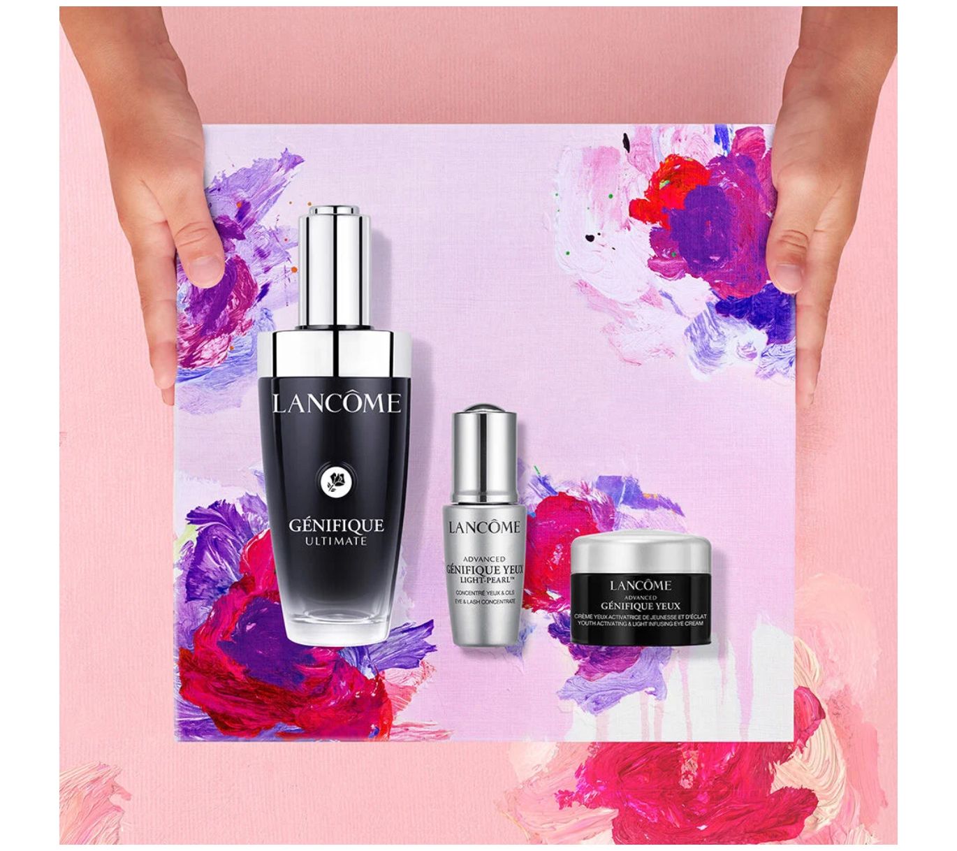 LANCOME GENIFIQUE ULTIMATE トライアルセット Lancome Genifique Ultimate 3 Piece Set - QVC.com