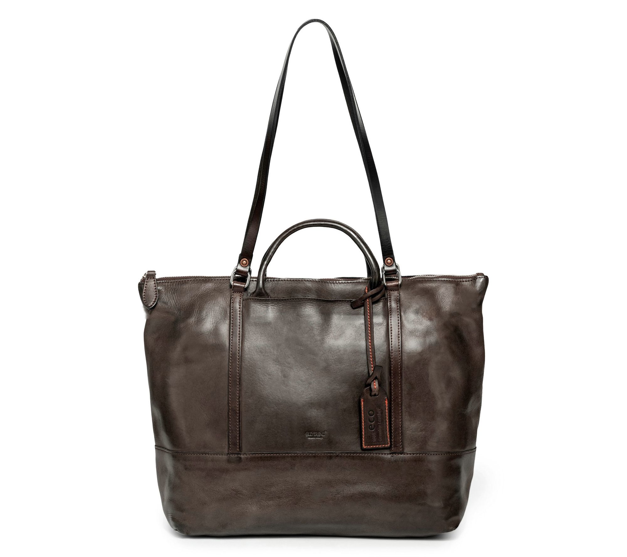Old Trend Crocus Carryall Leather Tote with Shoulder Strap
