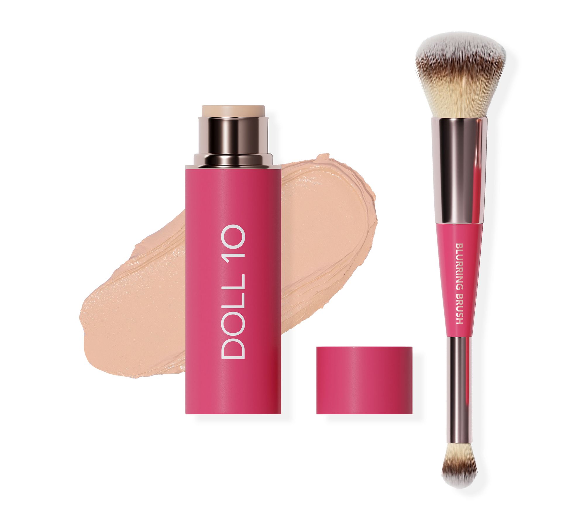  Doll 10 Peptide Blur Stick Foundation with Brush