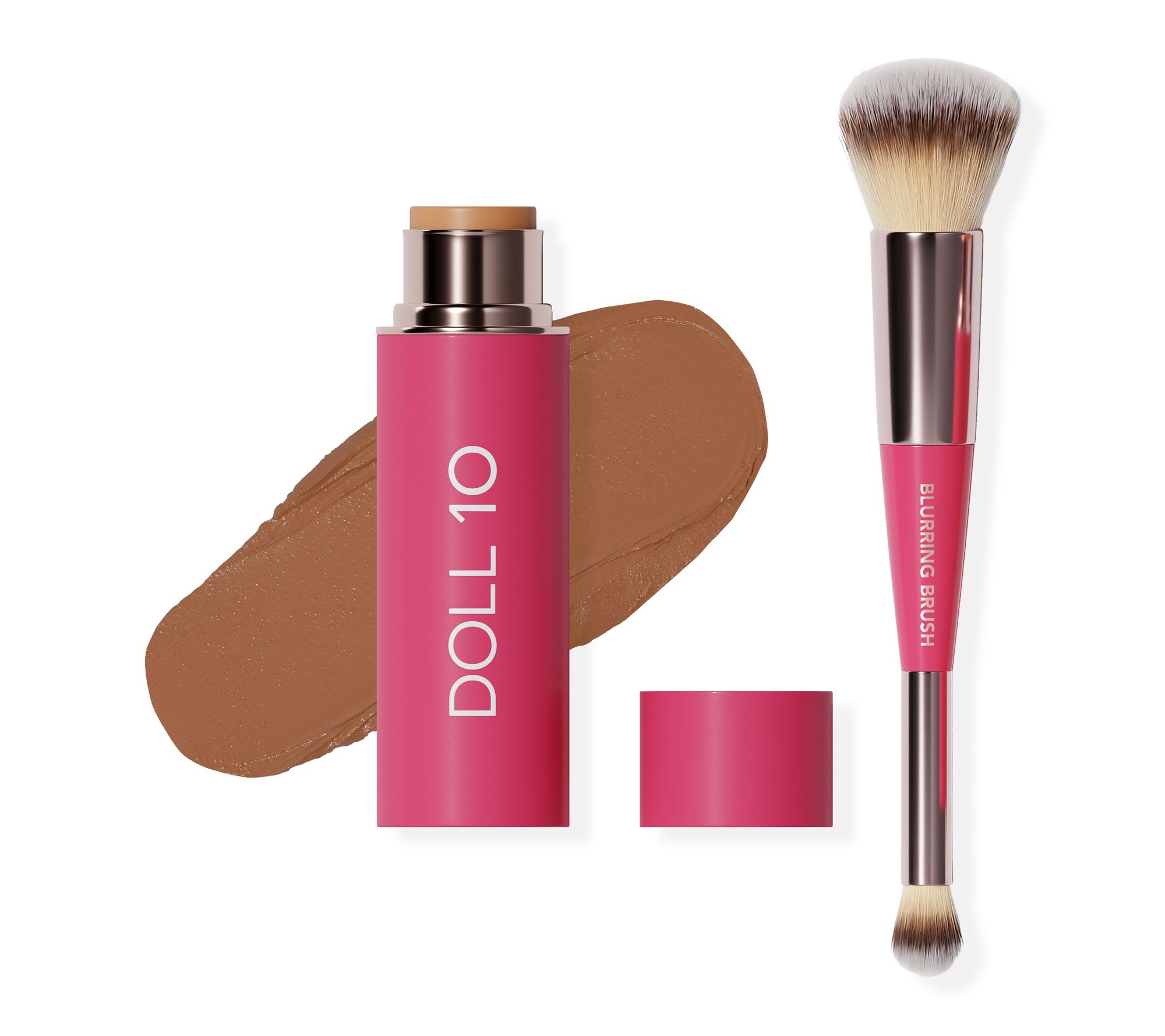 Doll 10 Peptide Blur Stick Foundation with Brush