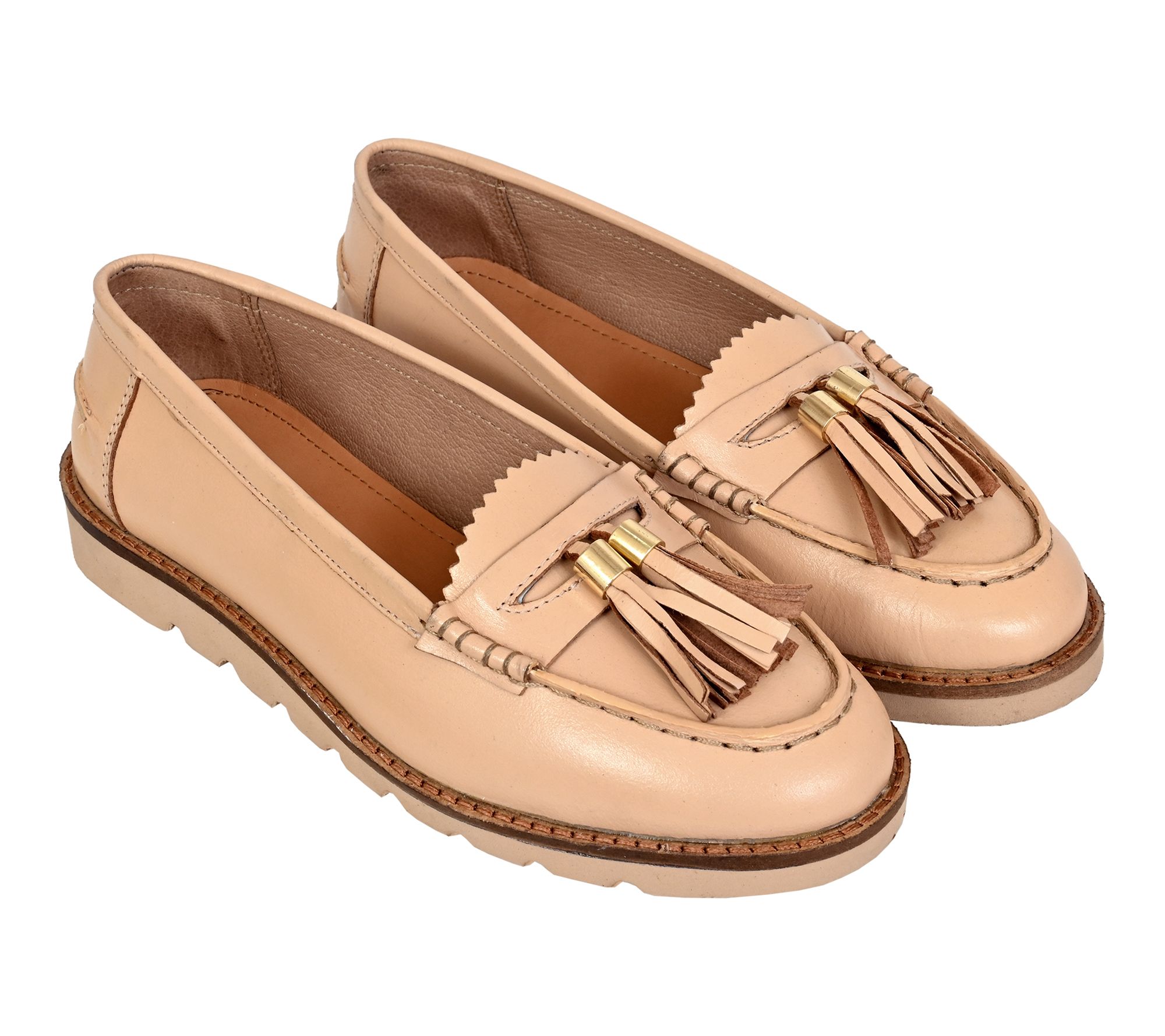 Jelavu Luna Leather Loafers - Sand