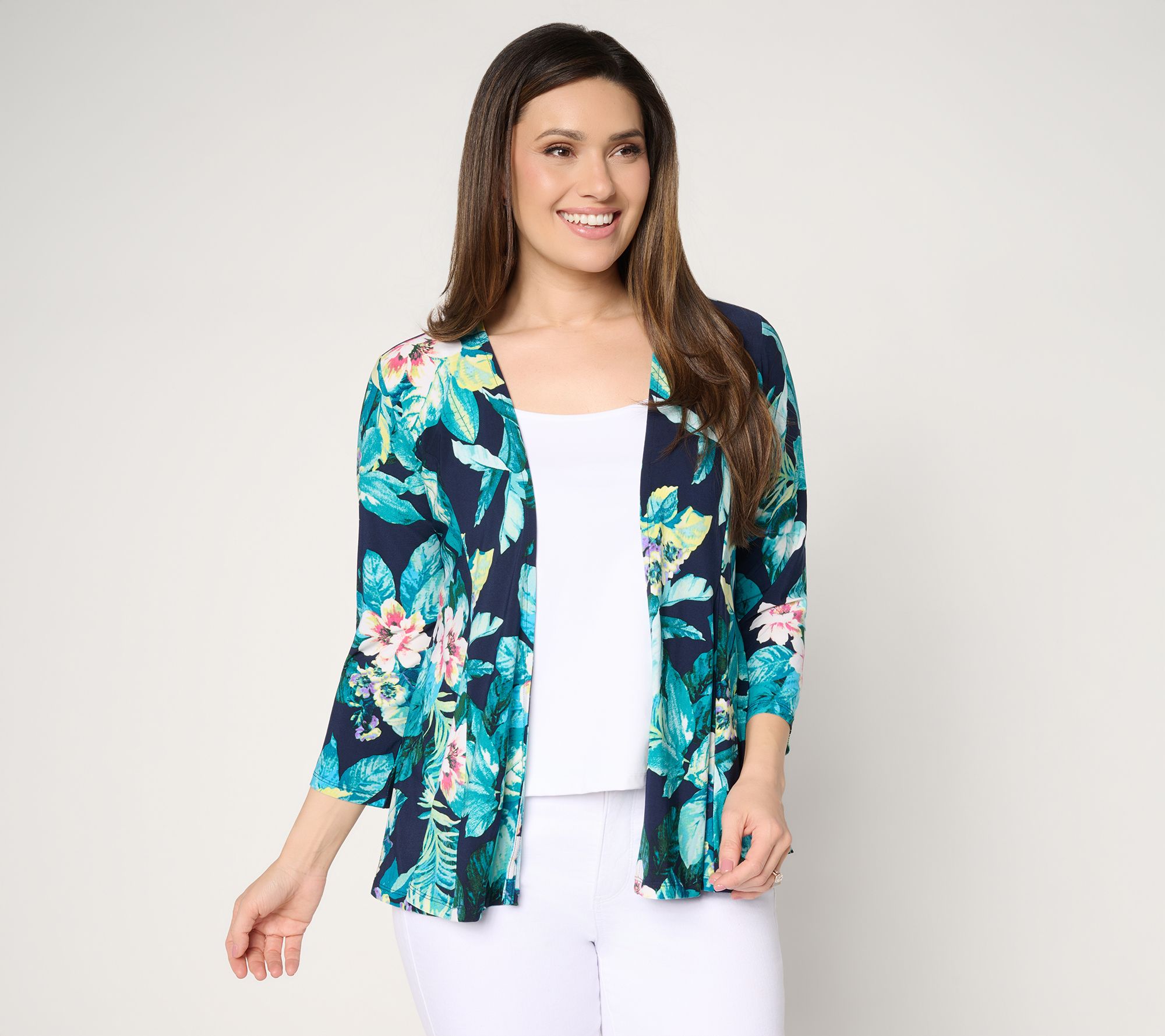 Attitudes by Renee Printed Como Jersey Topper