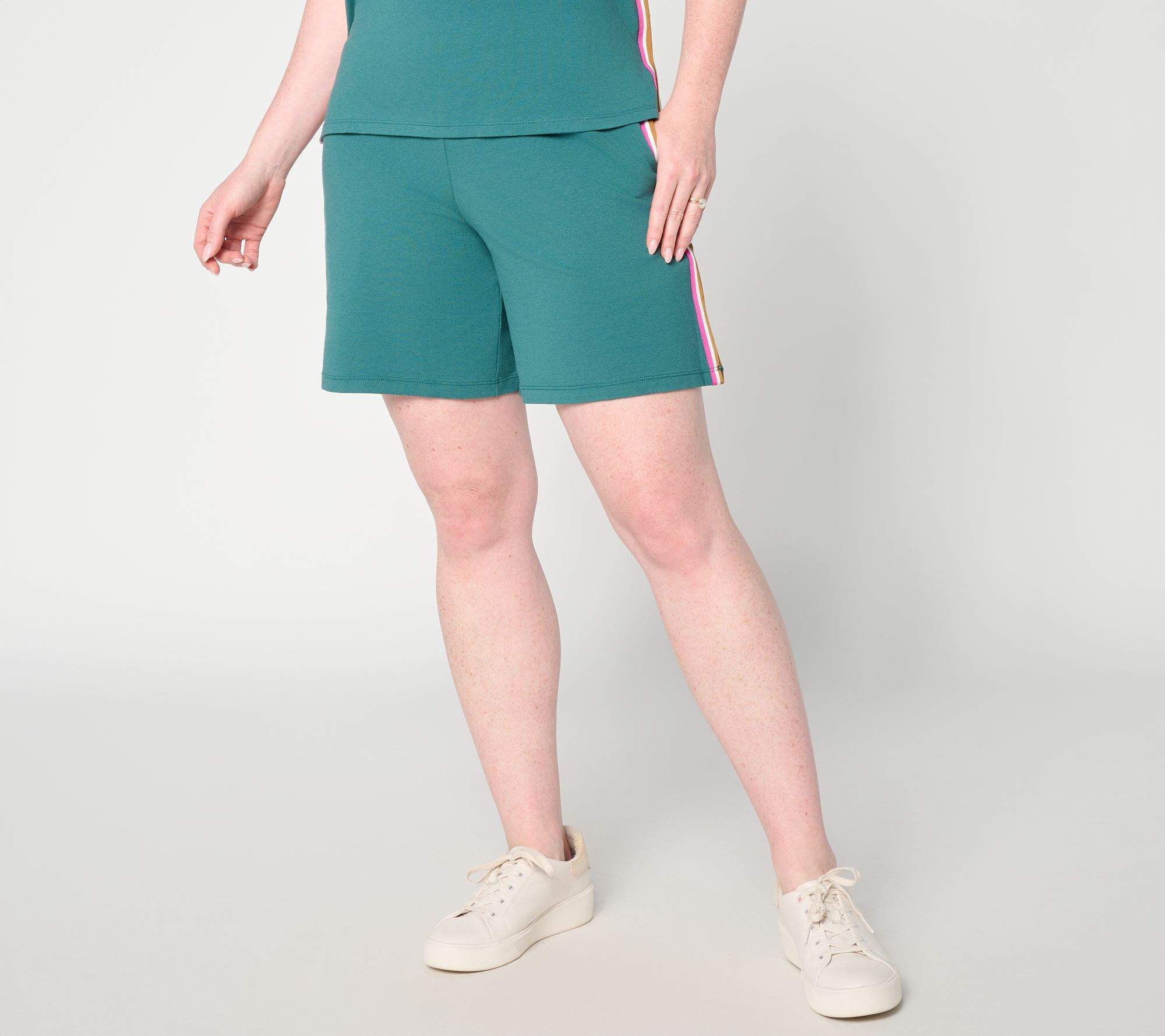Cuddl Duds Cottonwear+ Short with Tape Trim