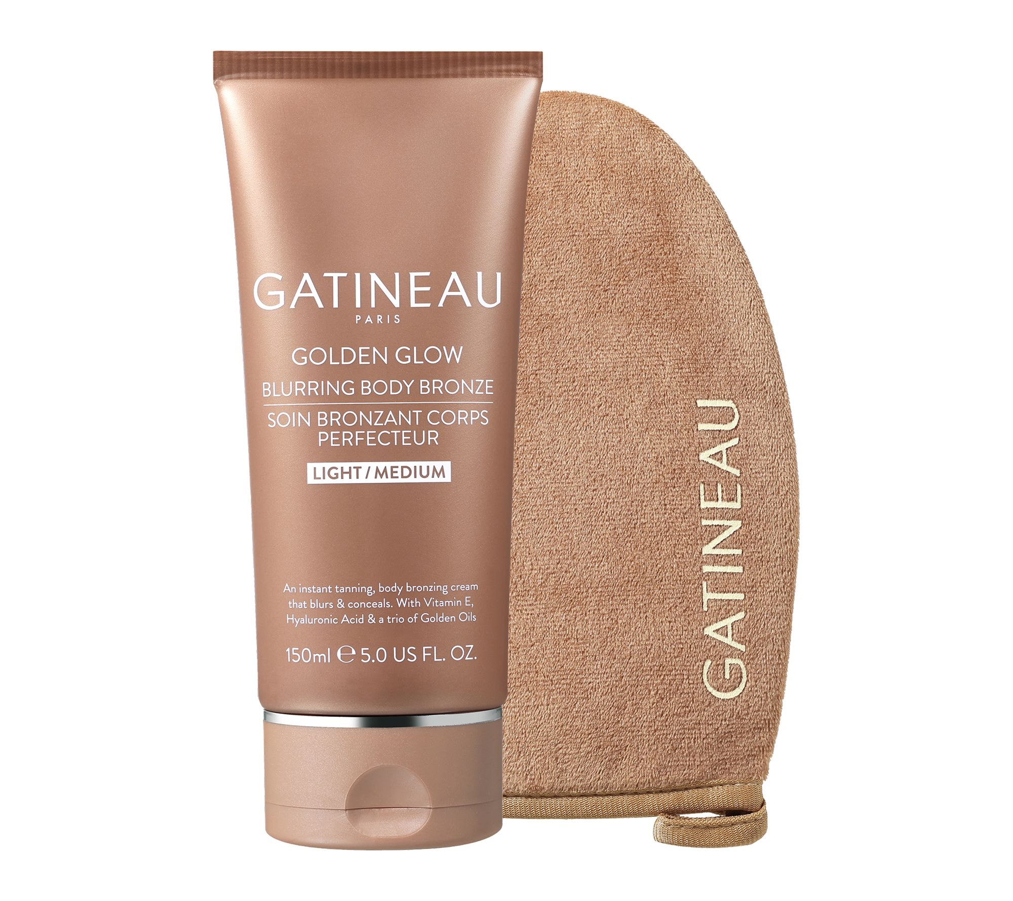 Gatineau Golden Glow Instant Blurring Bronze 5.0oz with Mitt