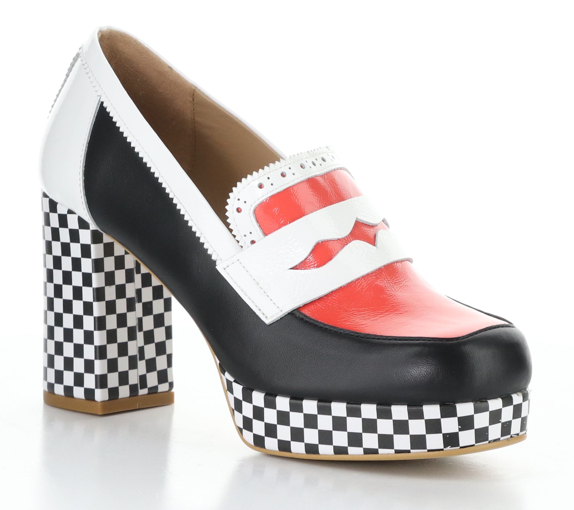 Fly London Kaiser/Nappalak Leather Platform Pumps