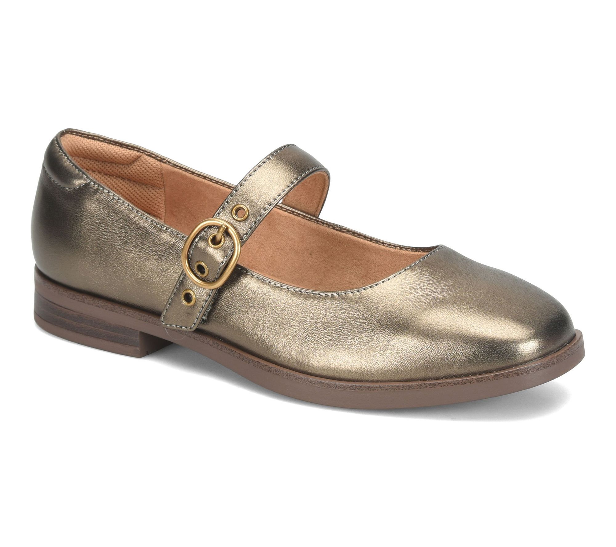 Comfortiva Leather Mary Jane - Brewer