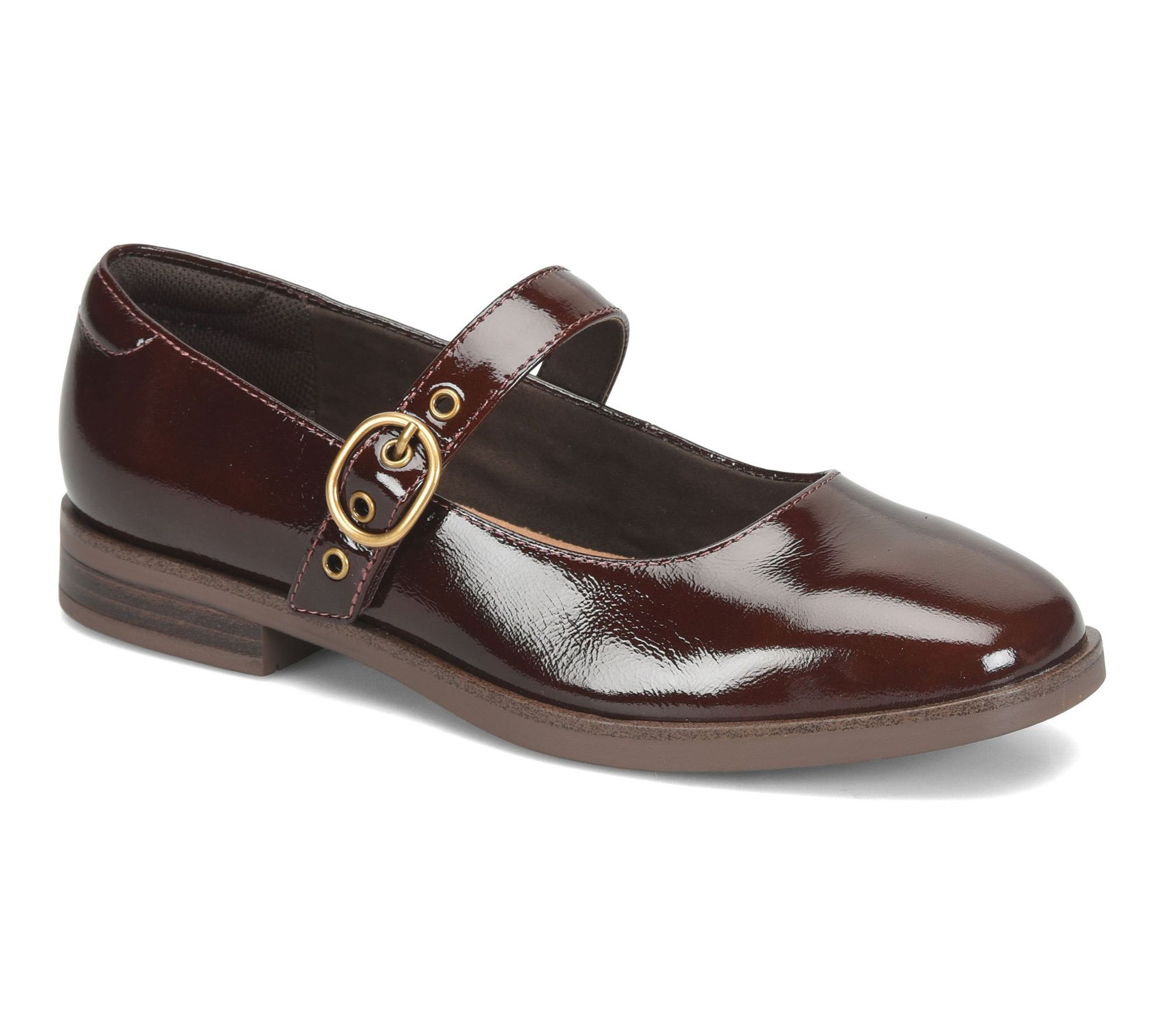 Comfortiva Leather Mary Jane - Brewer