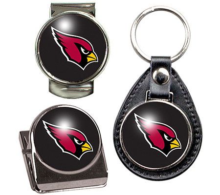 NFL Arizona Cardinals Team Logo Impact Keychain Key Ring Clip