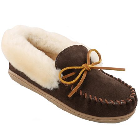 moccasin slippers leather