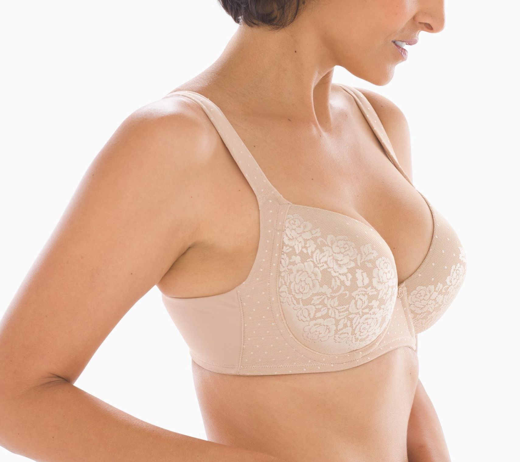 SOMA STUNNING SUPPORT SMOOTH FULL COVERAGE BRA IN SOFT TAN SIZE