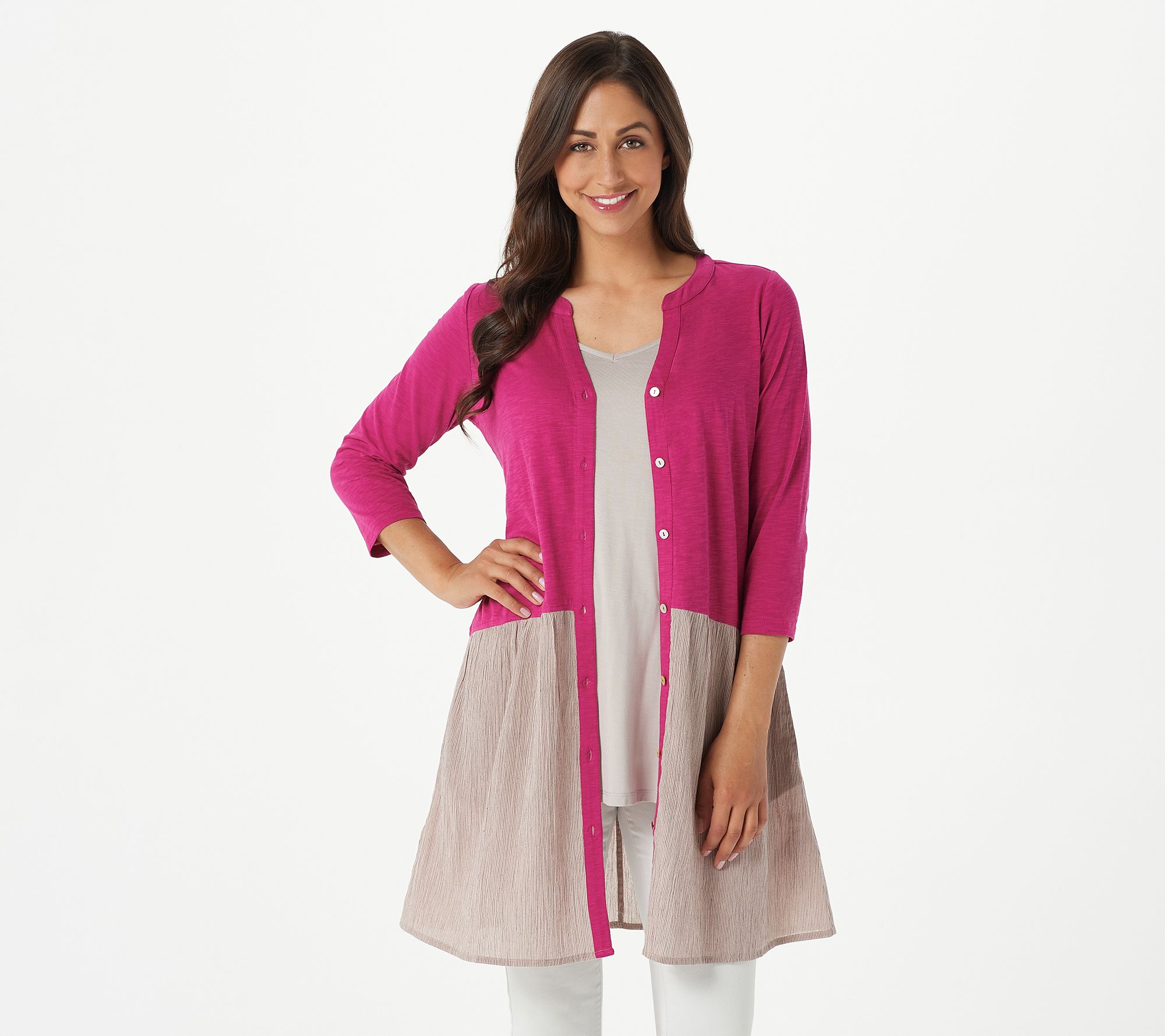 Cotton hot sale slub cardigan