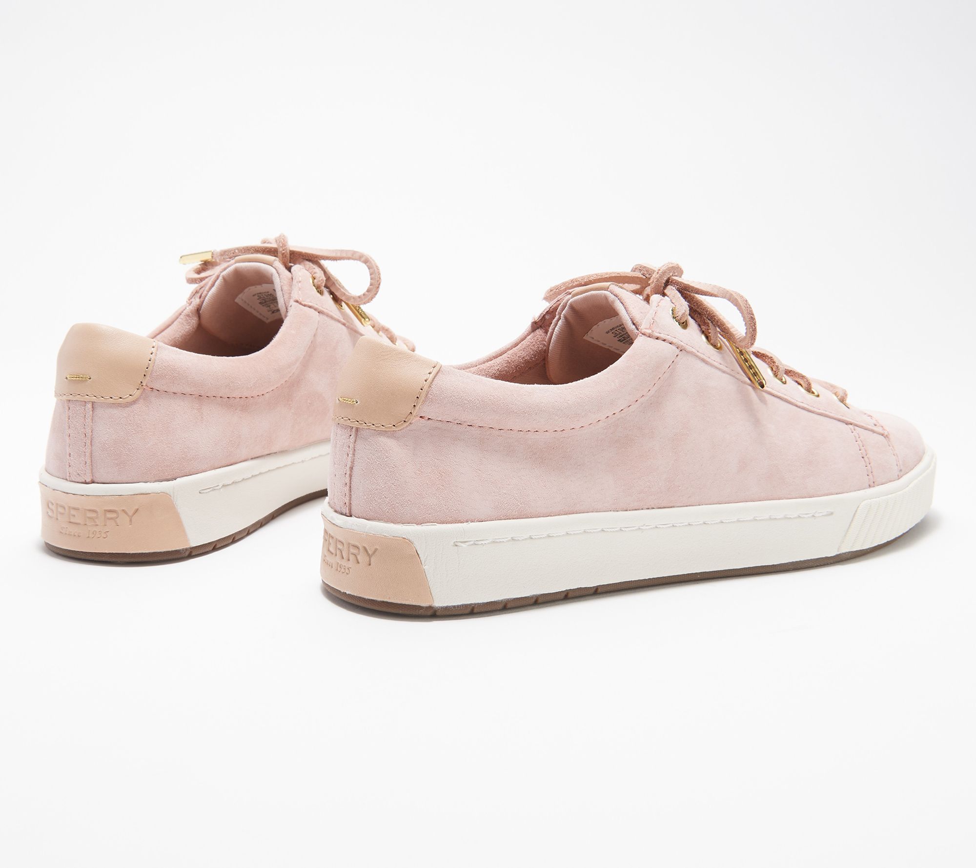 As Is Sperry Suede Lace-Up Sneakers - Anchor 