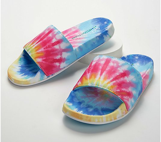 Skechers Cali Pop Ups Tie Dye Slide Sandals - #Trendy