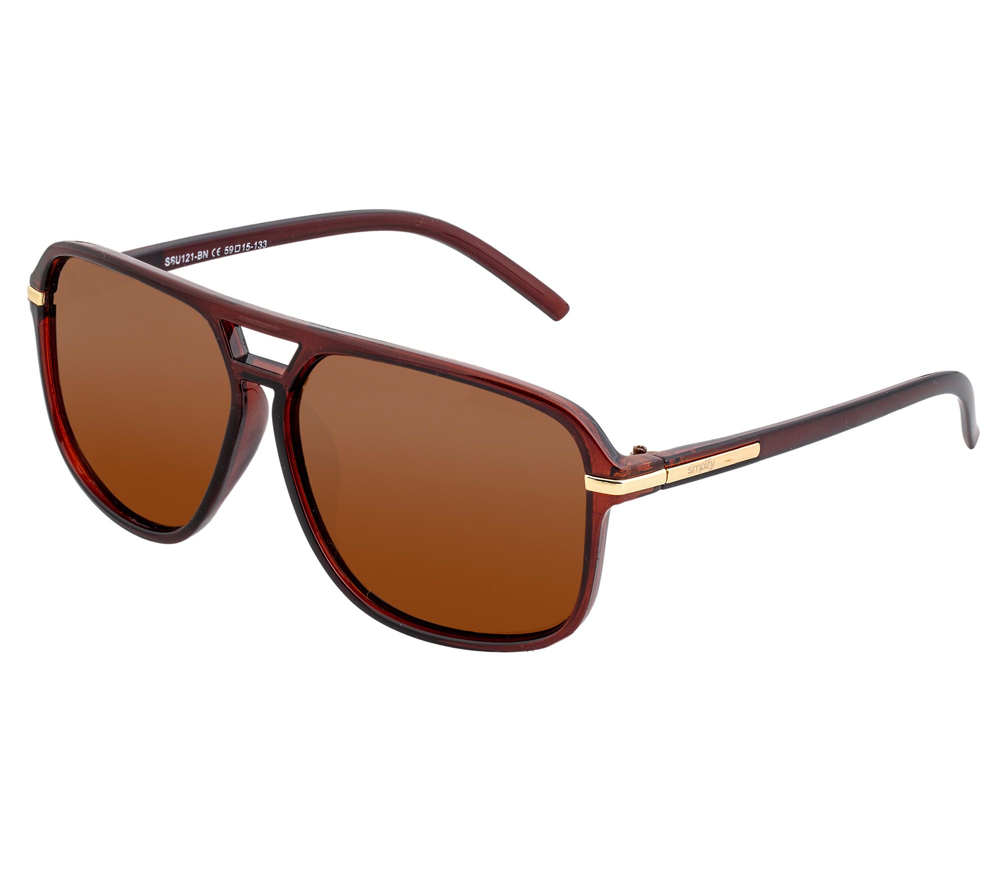 Simplify Men's Polarized Aviator Sunglasses - Reed