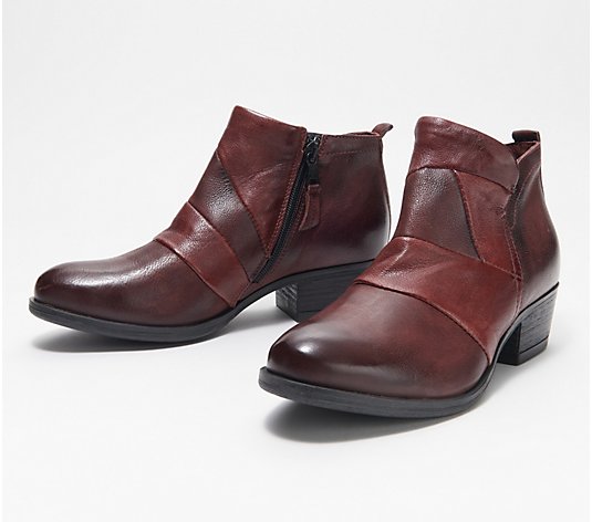 Miz Mooz Leather Side Cut-Out Ankle Boots - Burlington